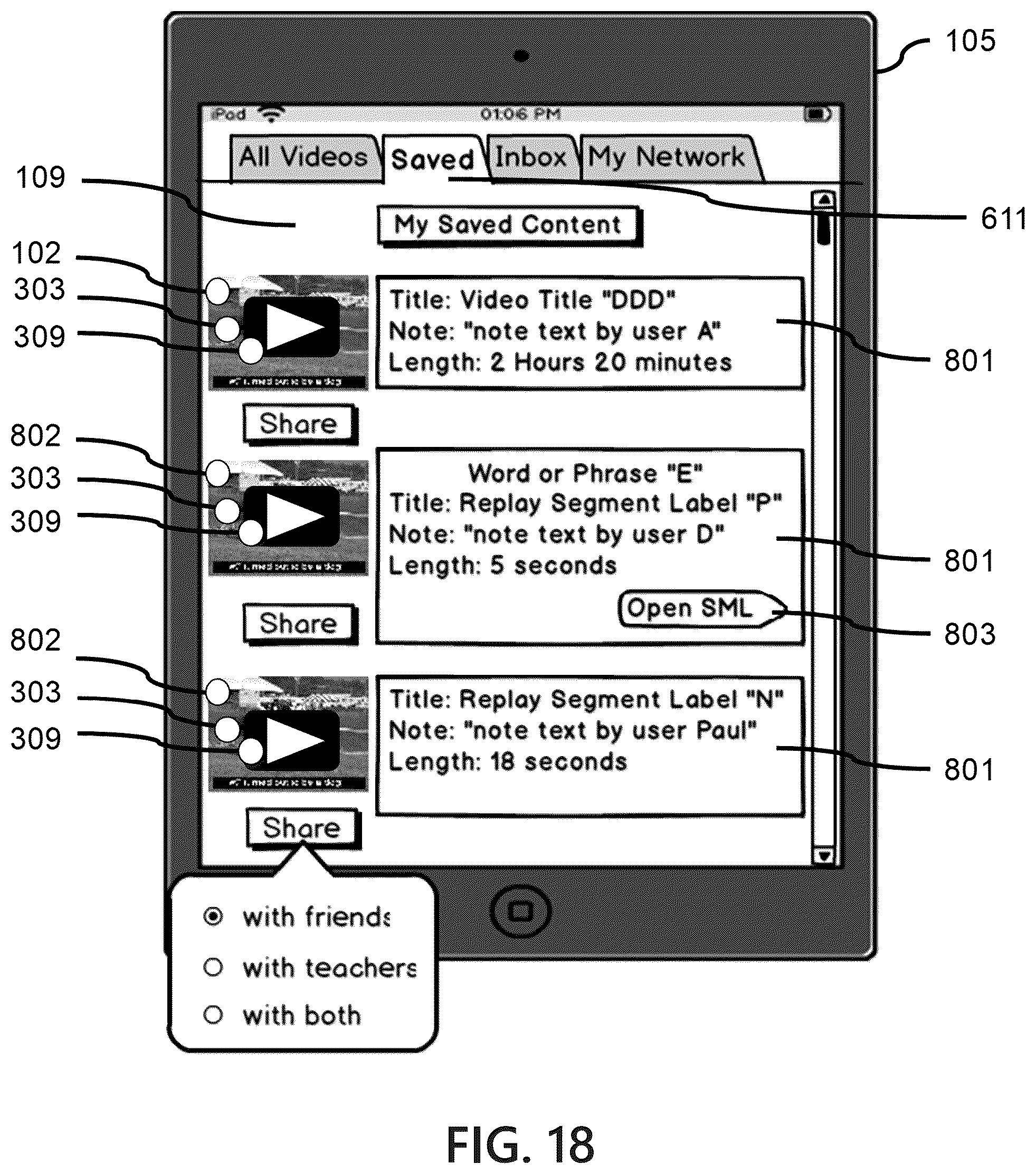 Patent US12101534 Figure 18 – Event-driven streaming media interactivity