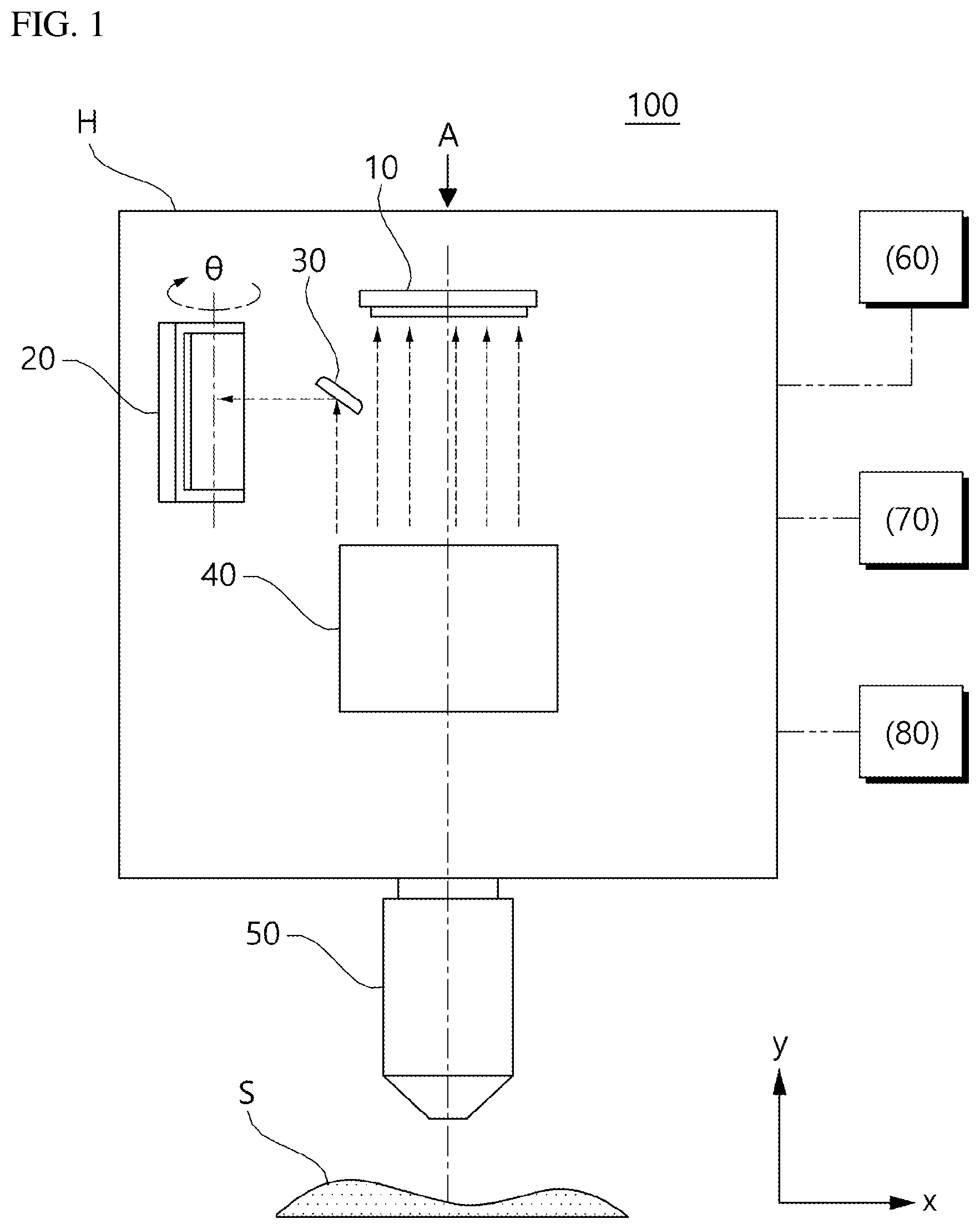 Patent US12101538 Figure 1 – Image acquisition device and method for adjusting focus position thereof