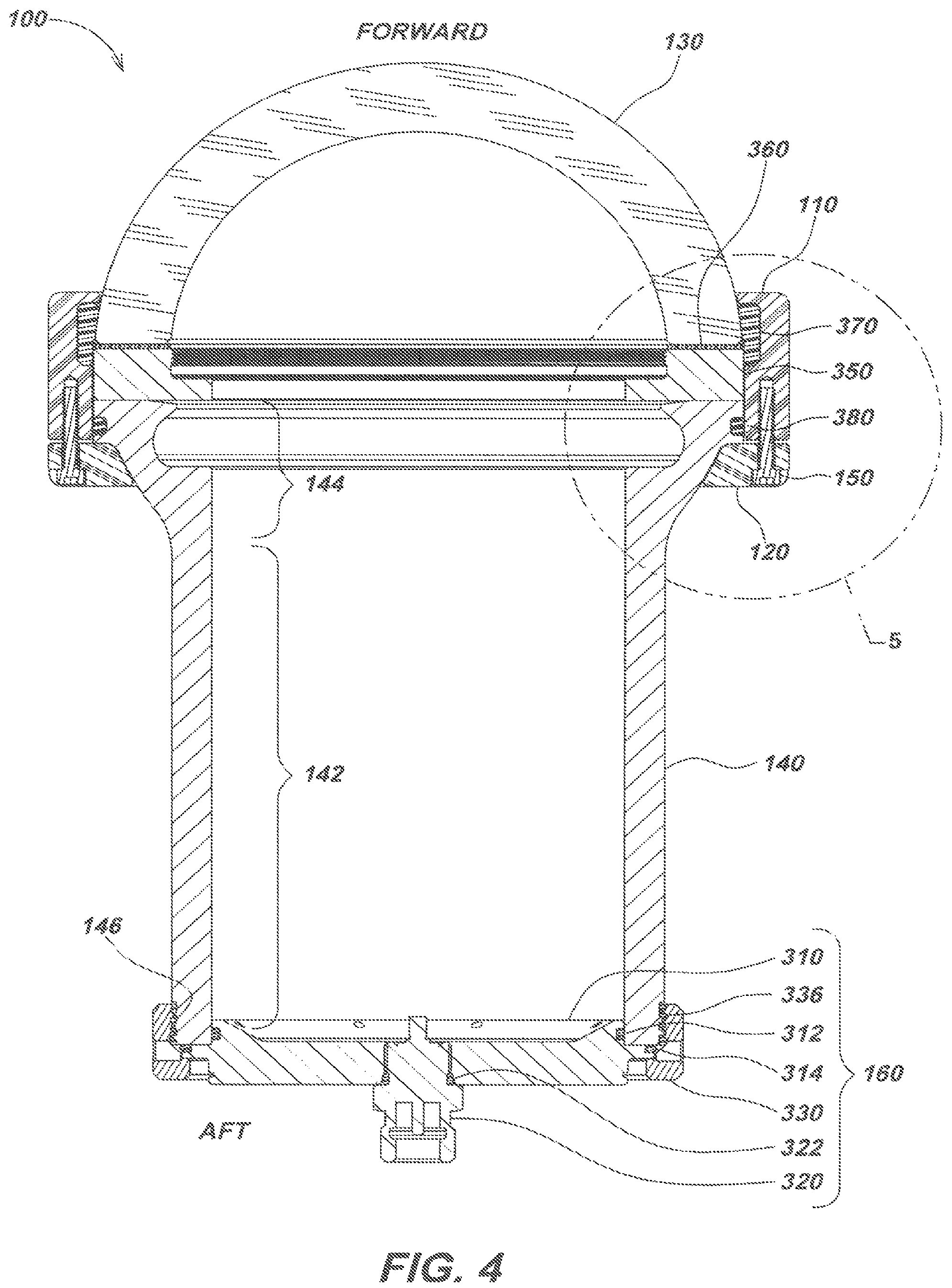 Patent US12101540 Figure 5 – Deep water enclosures for lighting and imaging
