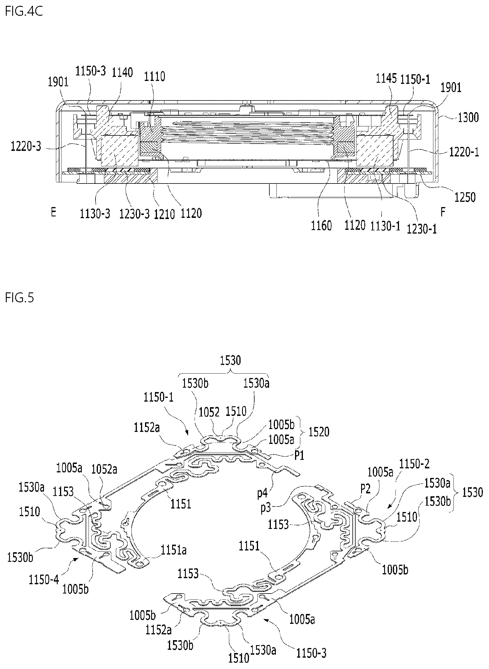 Patent US12101541 Figure 5 – Lens driving apparatus, and camera module and optical device comprising same