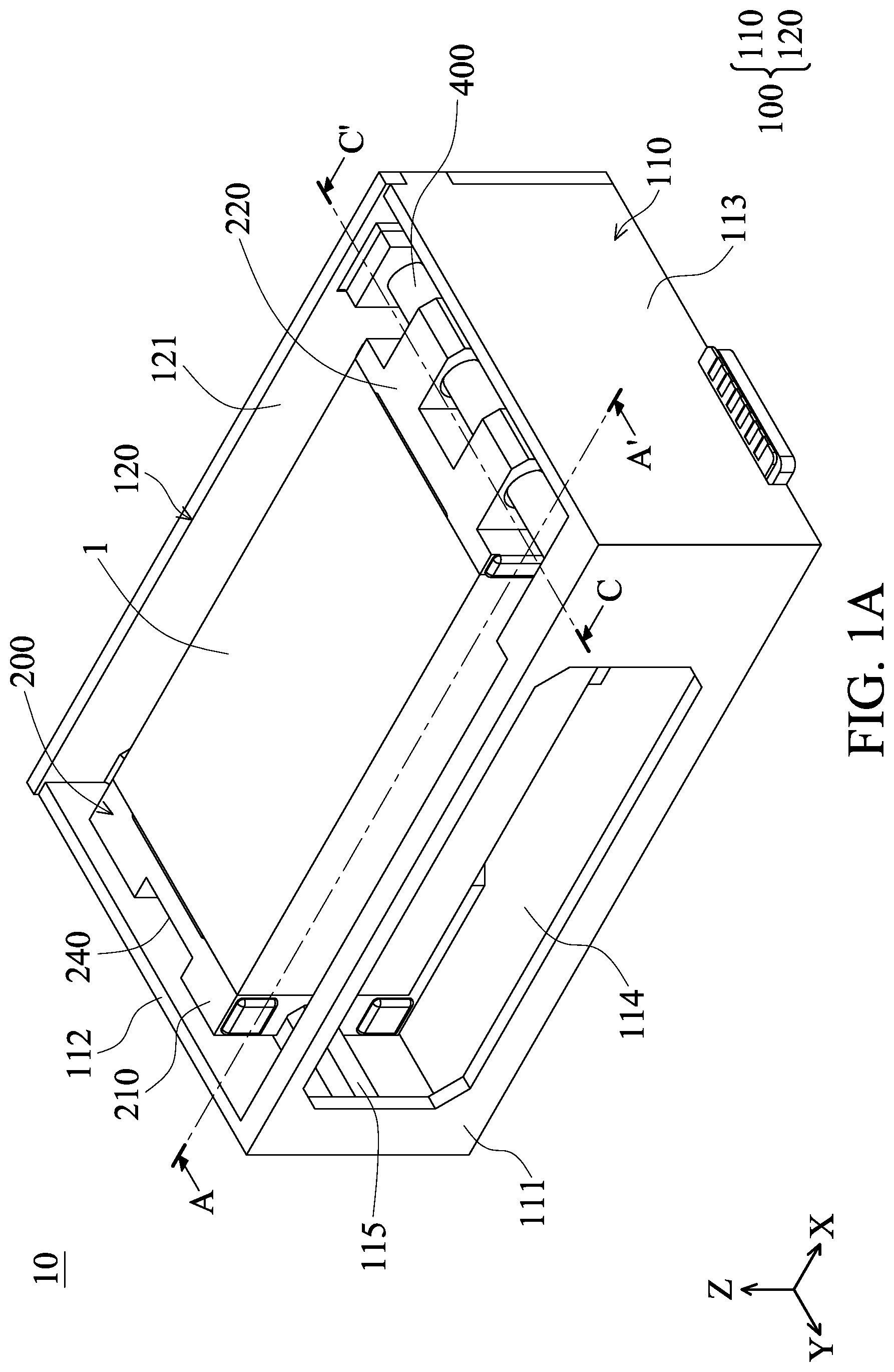 Patent US12101543 Figure 1 – Optical component driving mechanism