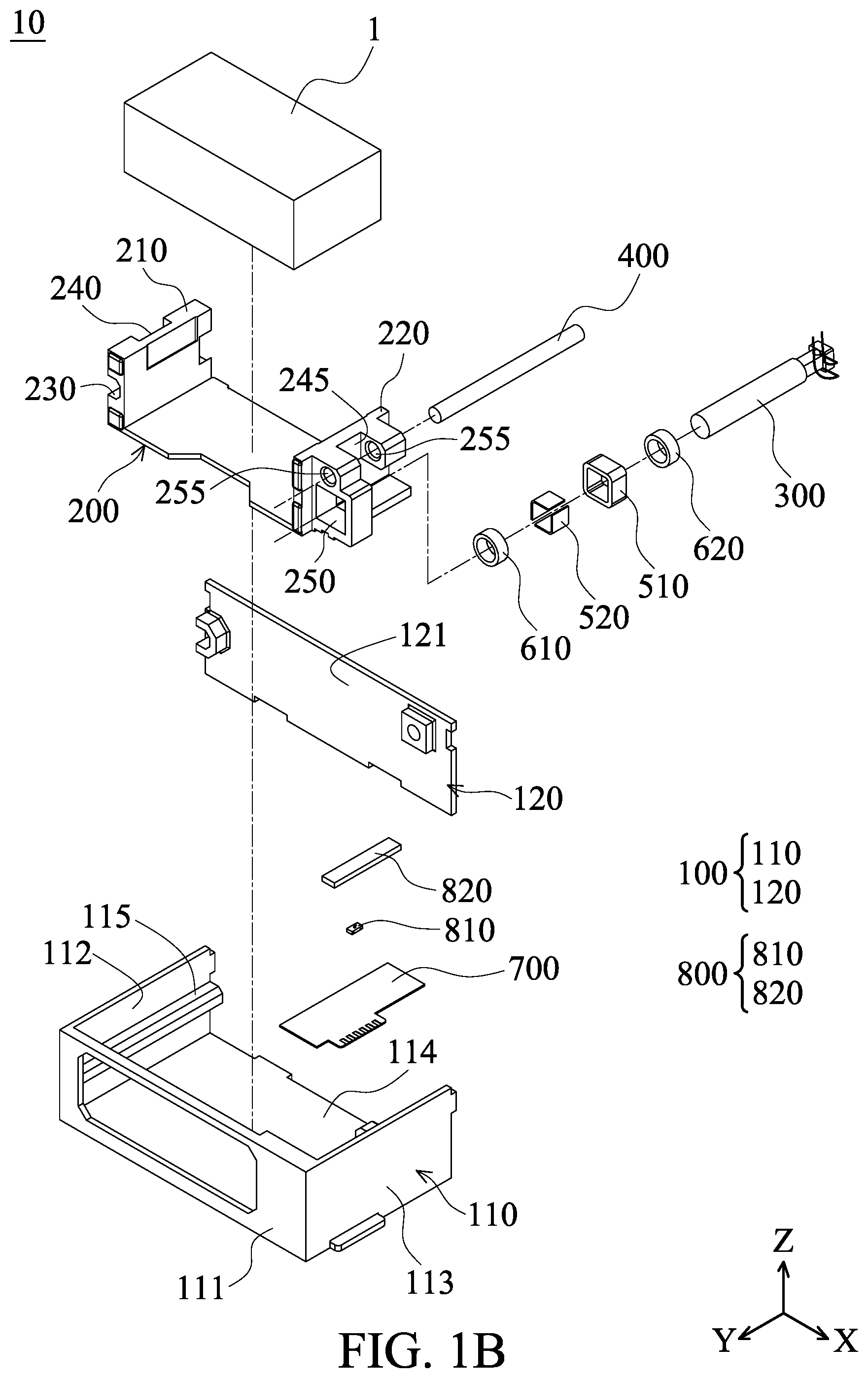 Patent US12101543 Figure 2 – Optical component driving mechanism