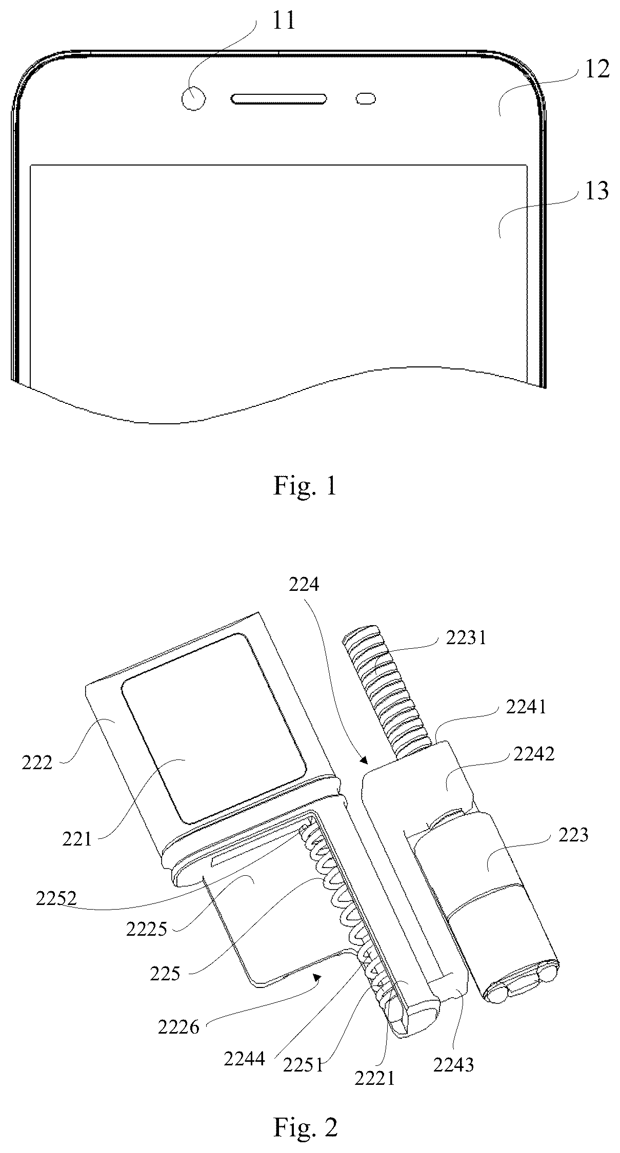 Patent US12101545 Figure 1 – Mobile terminal and camera assembly