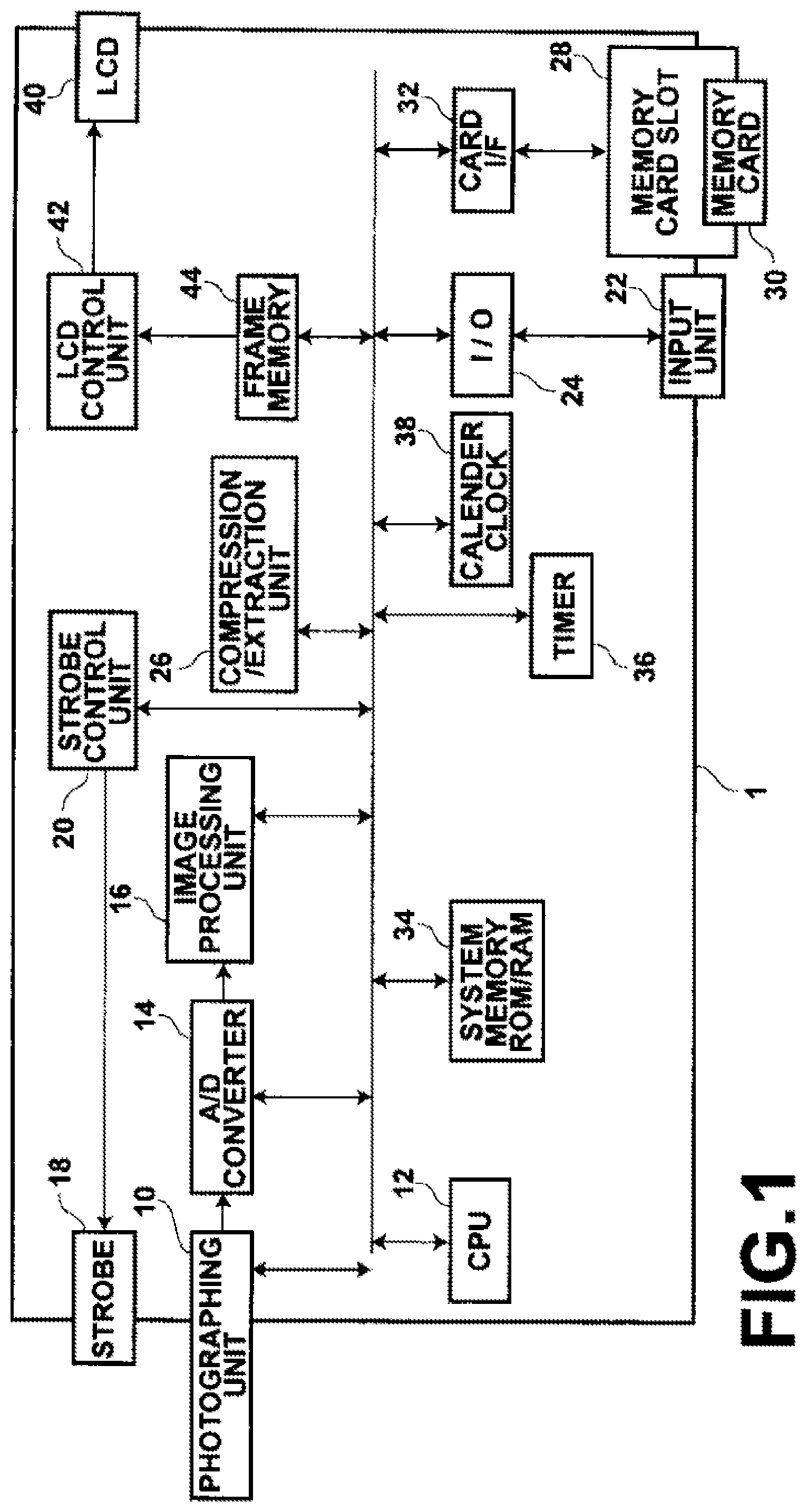 Patent US12101548 Figure 1 – Photographing apparatus, method and medium using image recognition
