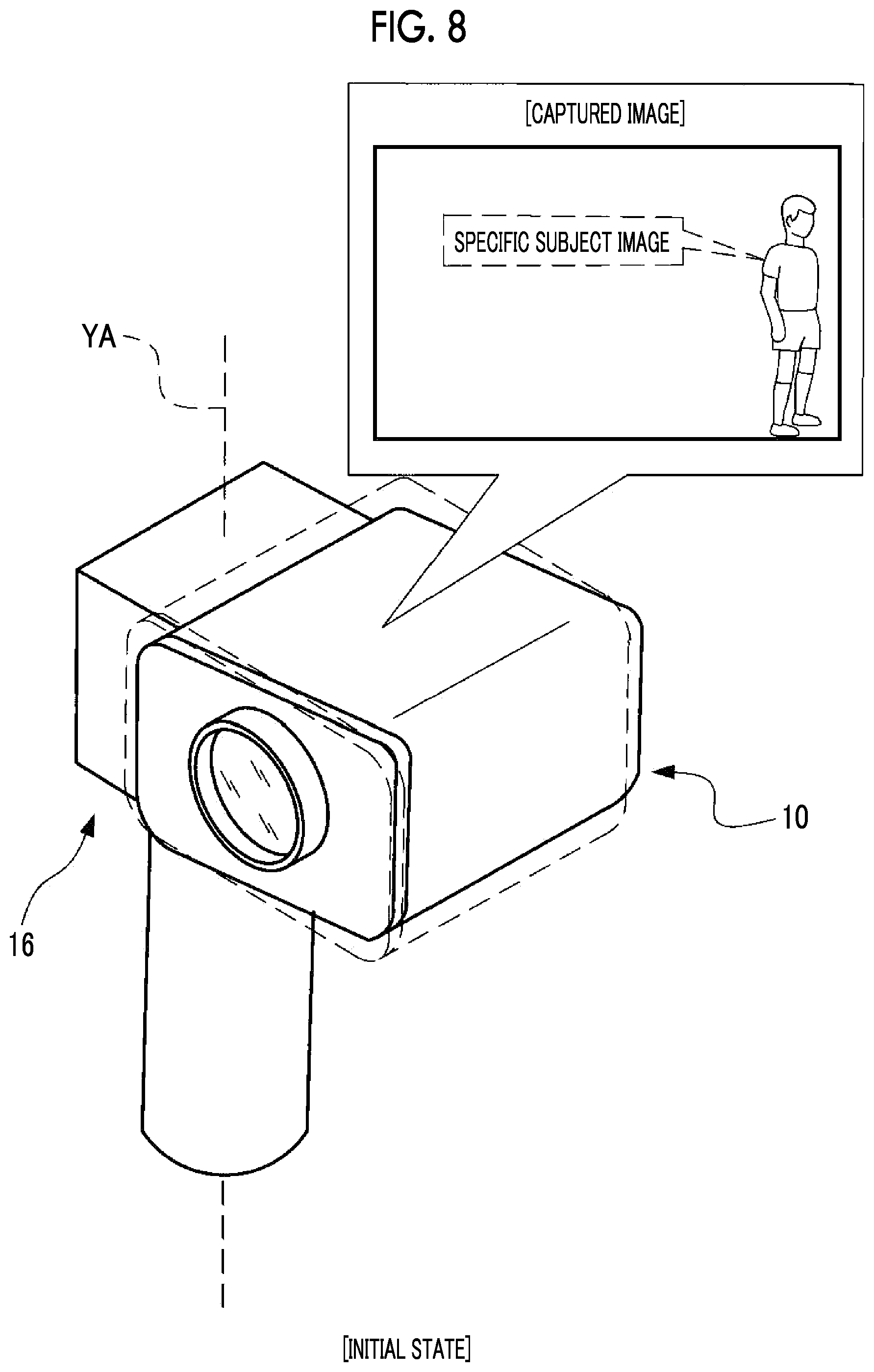 Patent US12101555 Figure 8 – Imaging support device, imaging apparatus, imaging system, imaging support method, and program