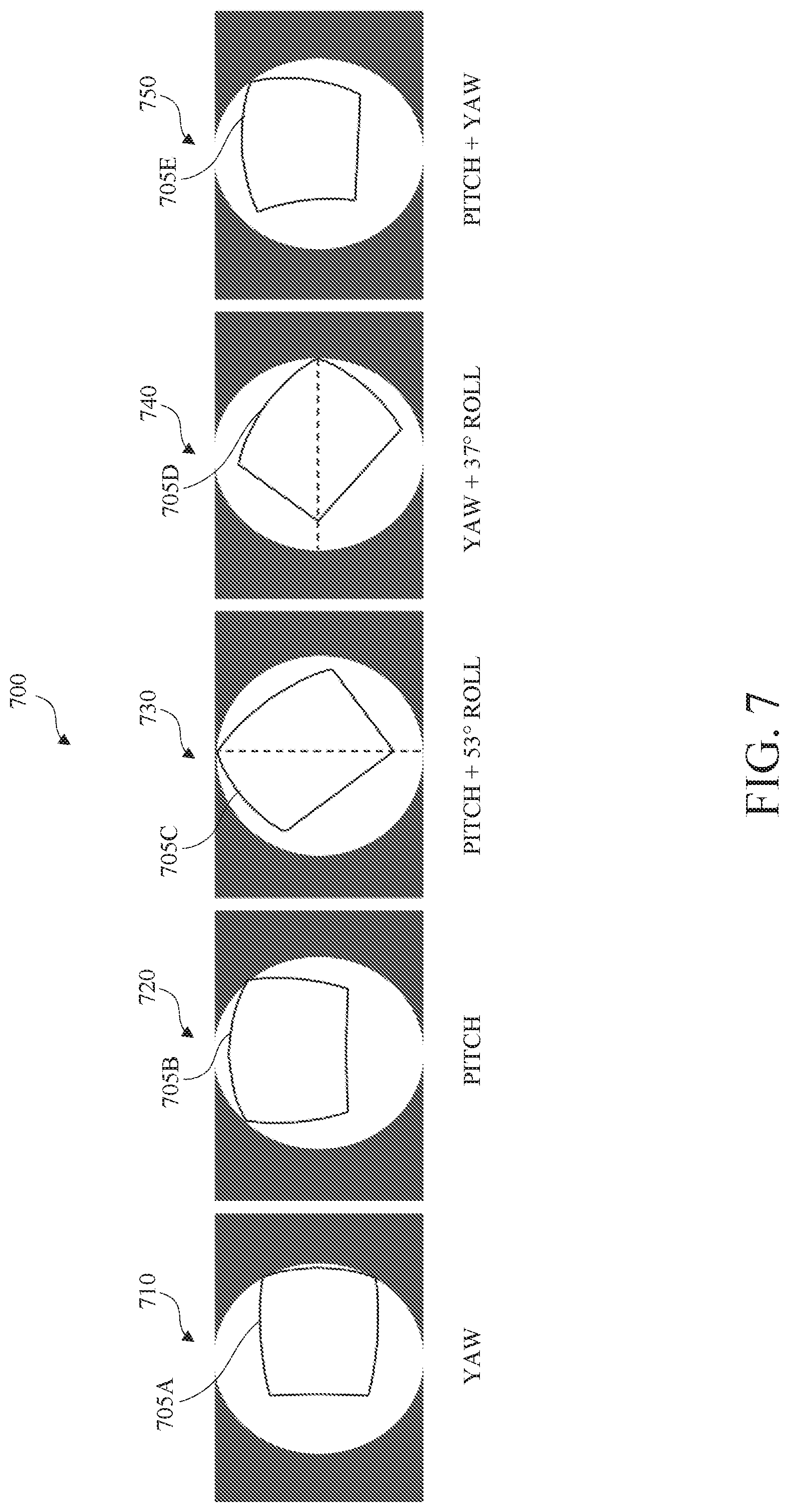 Patent US12101556 Figure 9 – Wide angle adapter lens for enhanced video stabilization