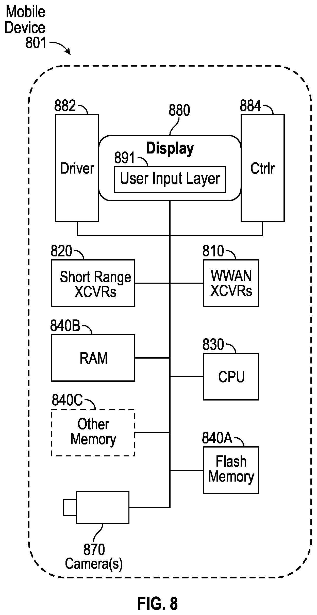 Patent US12101557 Figure 8 – Pose tracking for rolling shutter camera