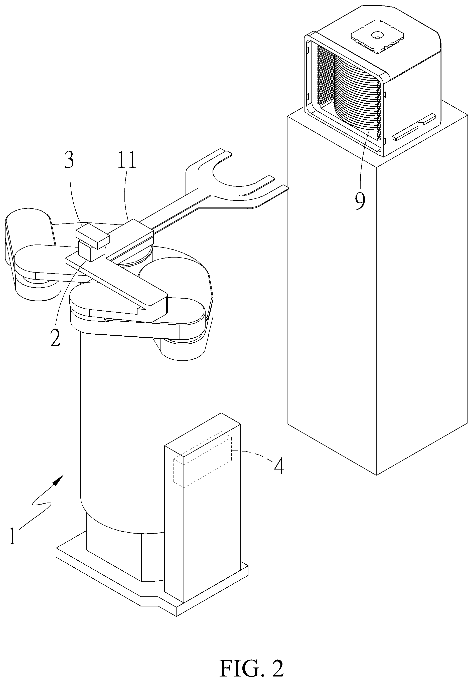 Patent US12101559 Figure 2 – Wafer position status inspection apparatus