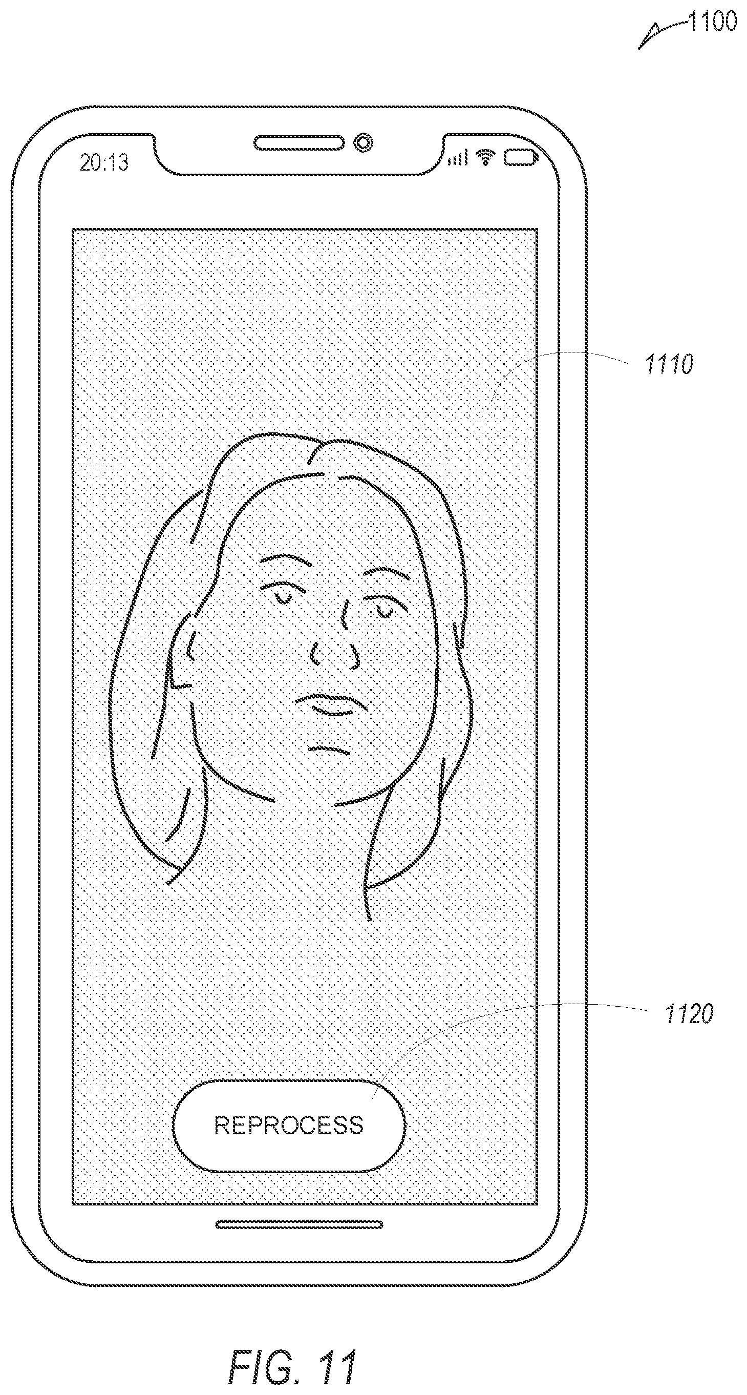 Patent US12101564 Figure 11 – Customized image reprocessing system using a machine learning model