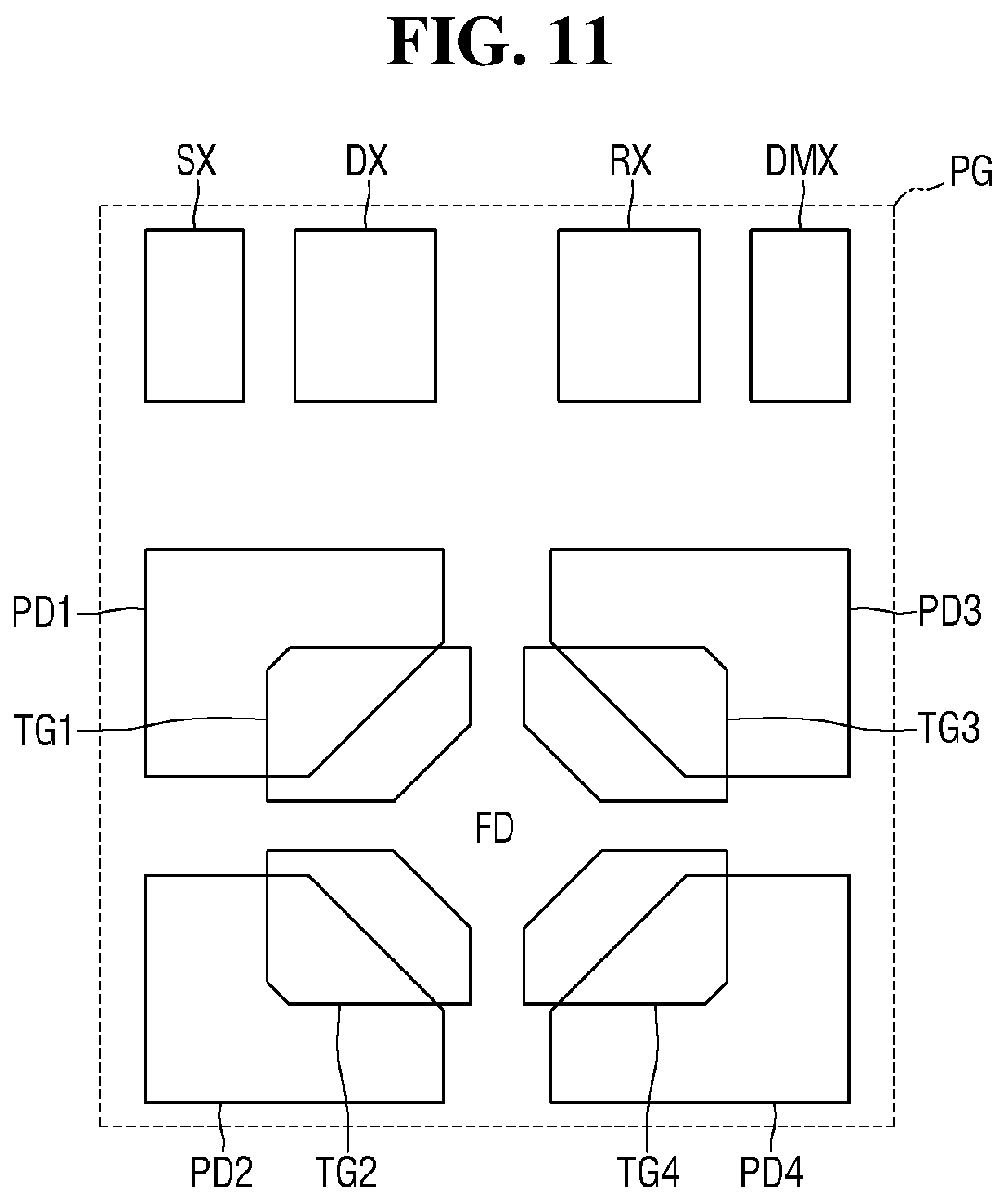 Patent US12101570 Figure 11 – Unit pixel including one or more capacitors and an image sensor including the same