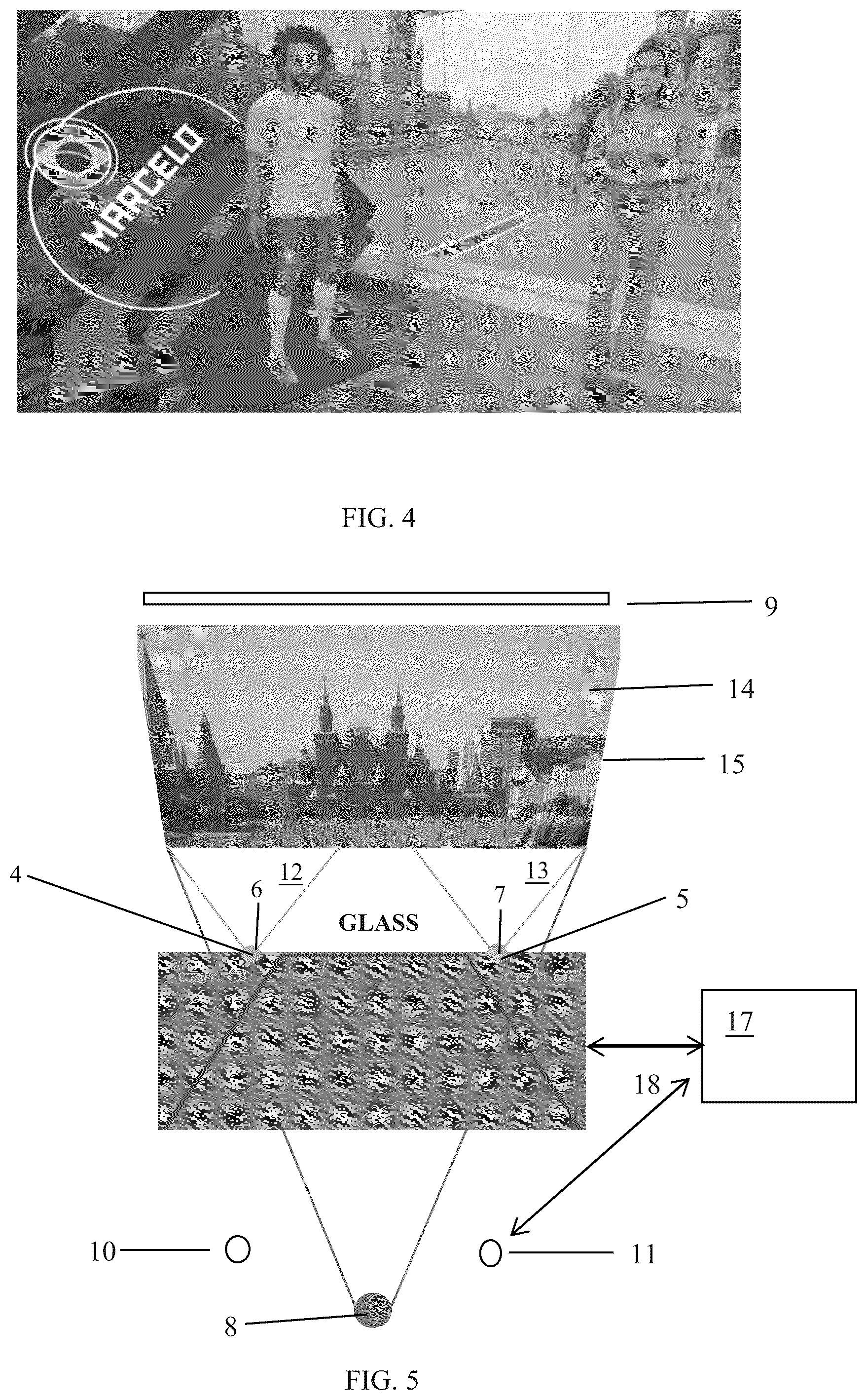 Patent US12101573 Figure 2 – System for capturing and projecting images, use of the system and method for capturing, projecting and inserting images