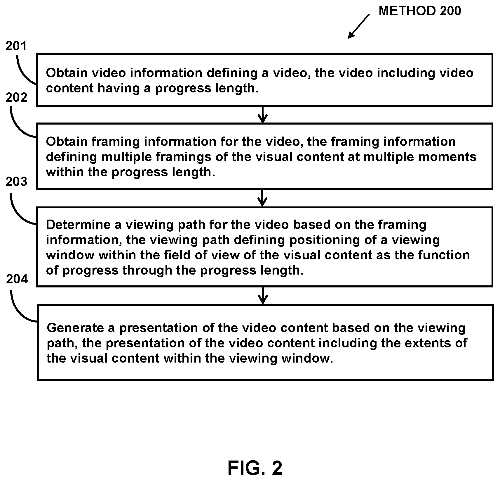 Patent US12101574 Figure 2 – Systems and methods for determining viewing paths through videos