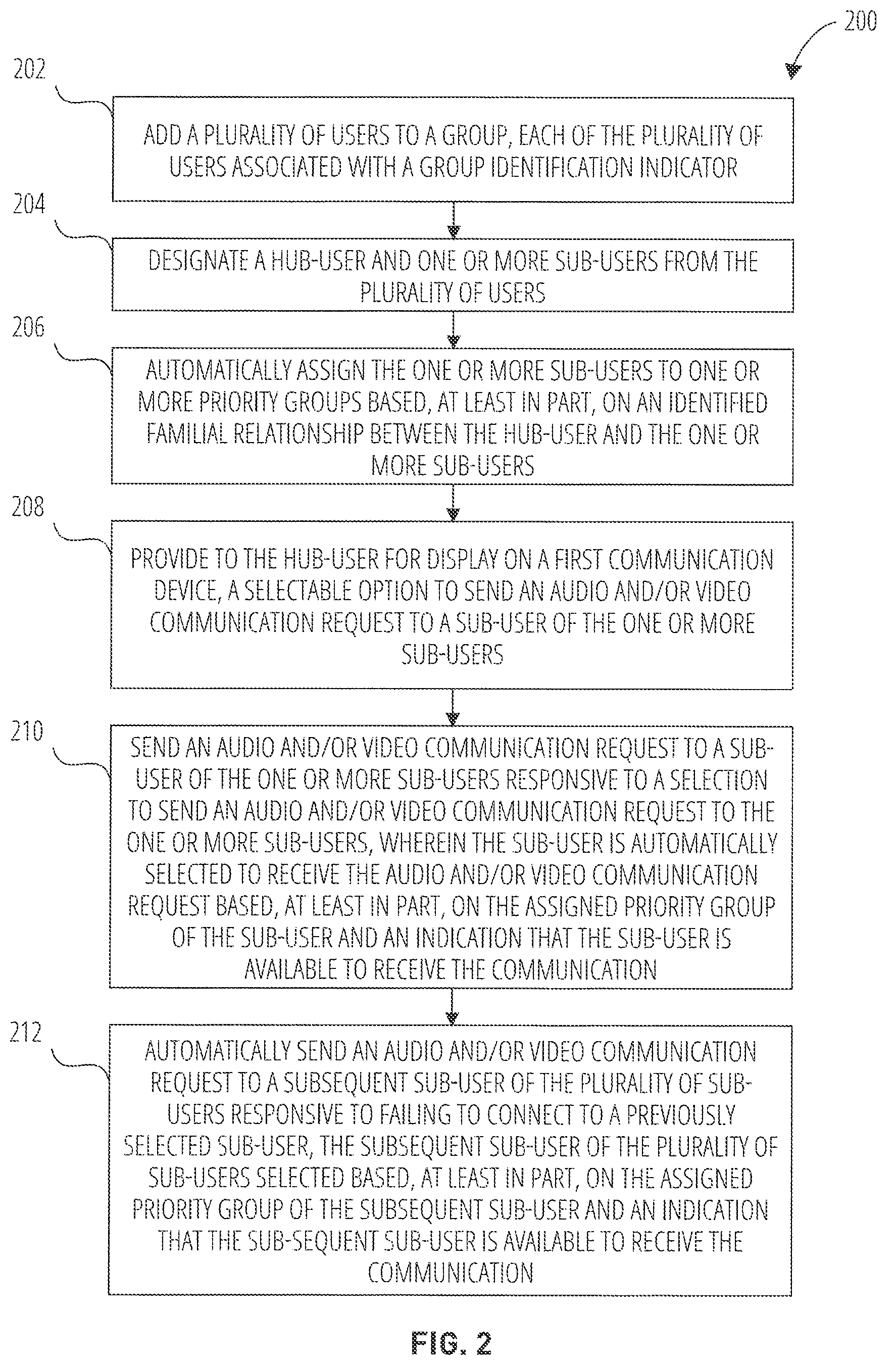 Patent US12101577 Figure 2 – System for automated audio and/or video communication and related methods