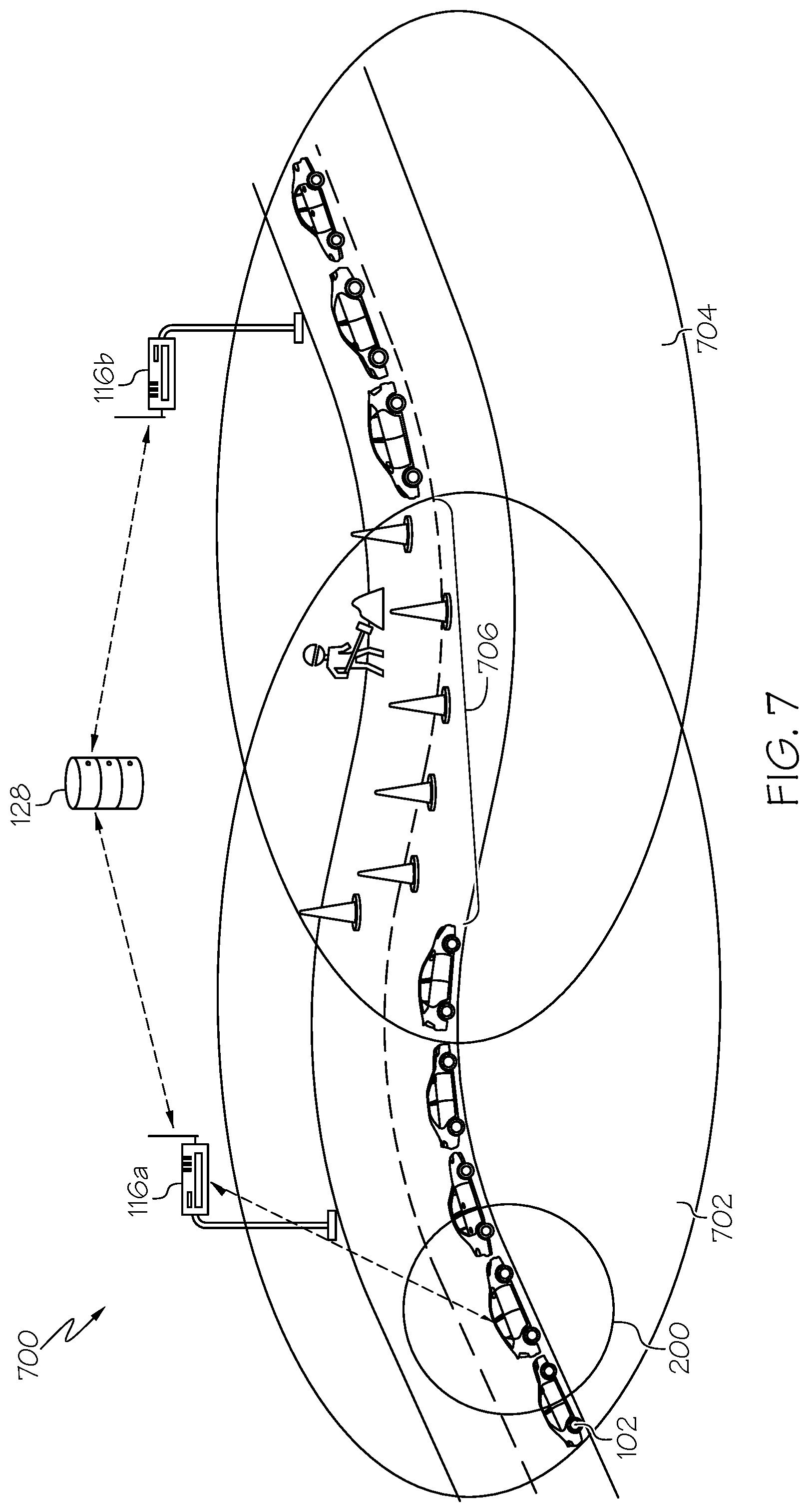 Patent US12101578 Figure 7 – Context-aware large scale surrounding view with RSU assist