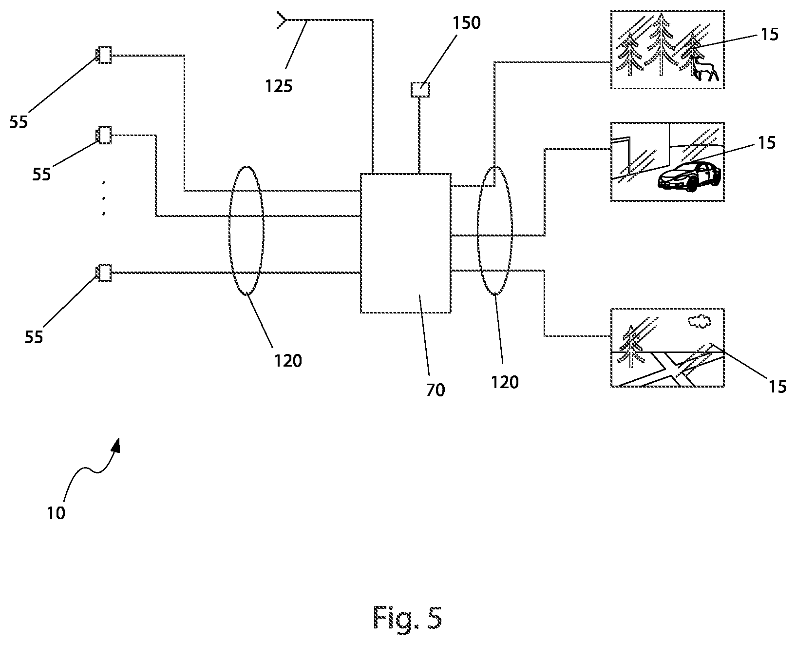 Patent US12101579 Figure 5 – Live projected display panel system