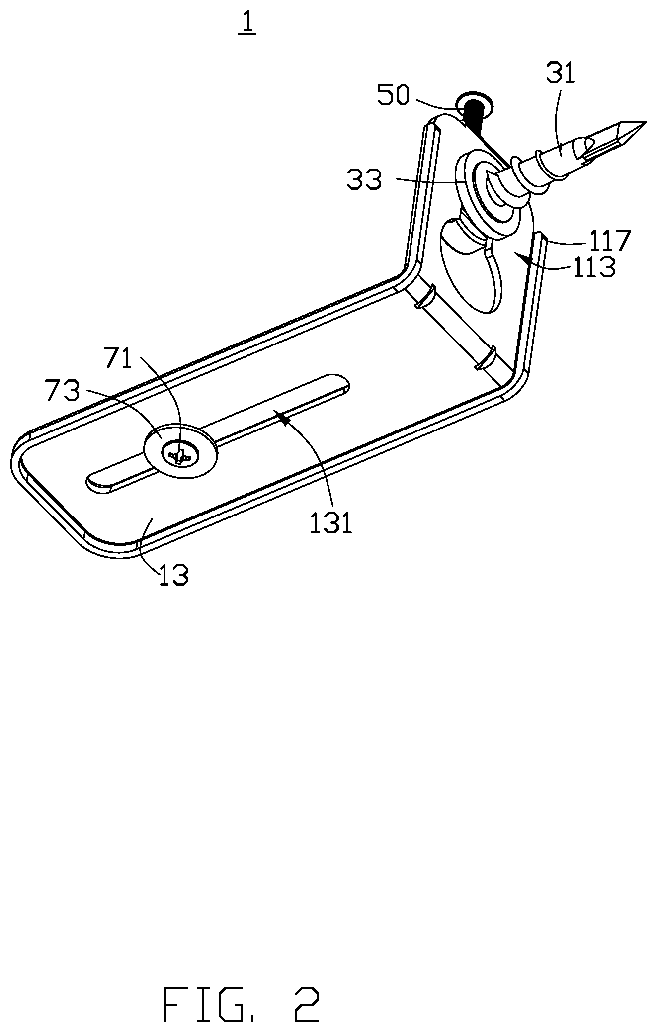 Patent US12101586 Figure 2 – Sound bracket, sound bracket assembly using same and its assembly method