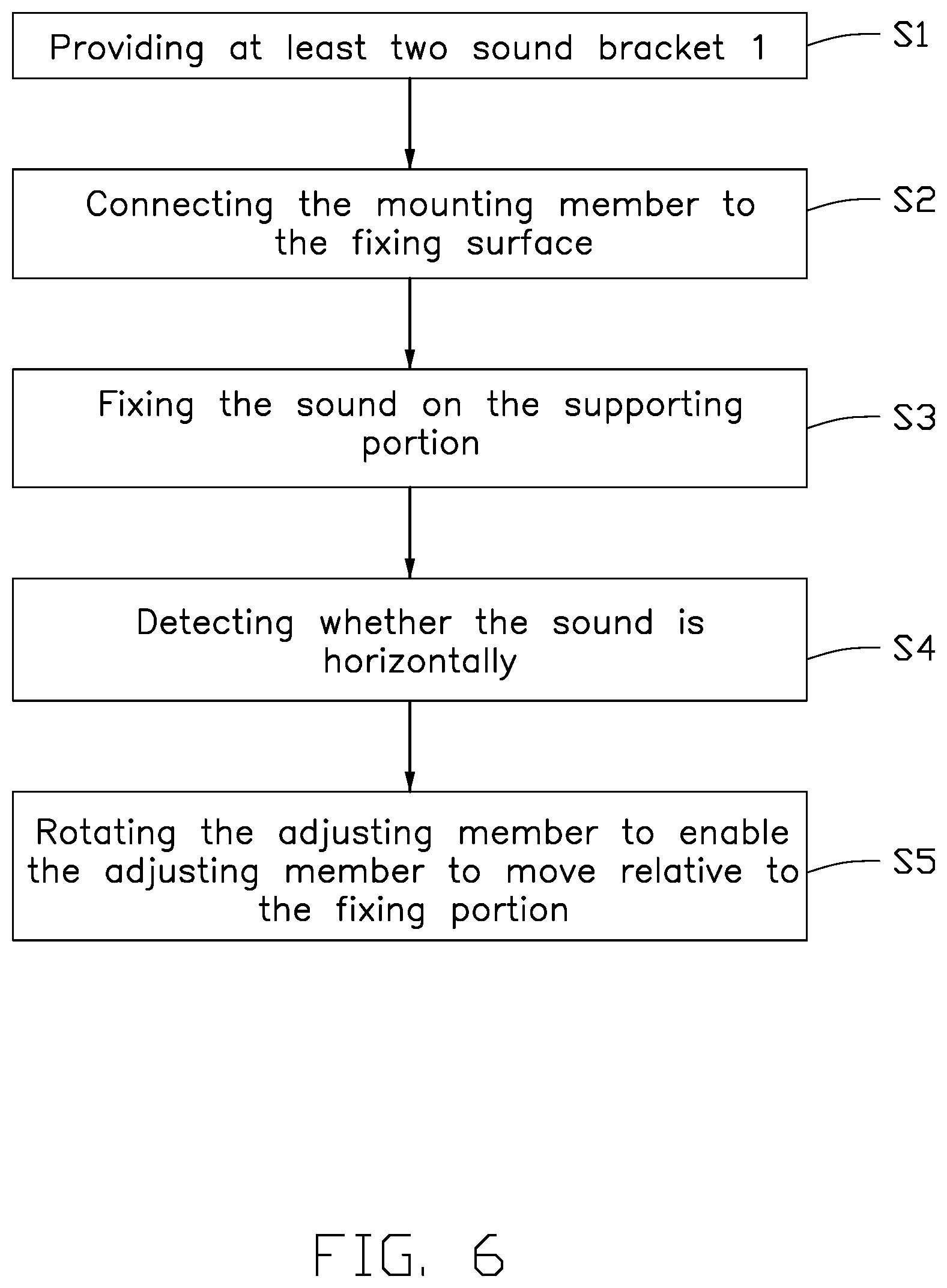 Patent US12101586 Figure 6 – Sound bracket, sound bracket assembly using same and its assembly method