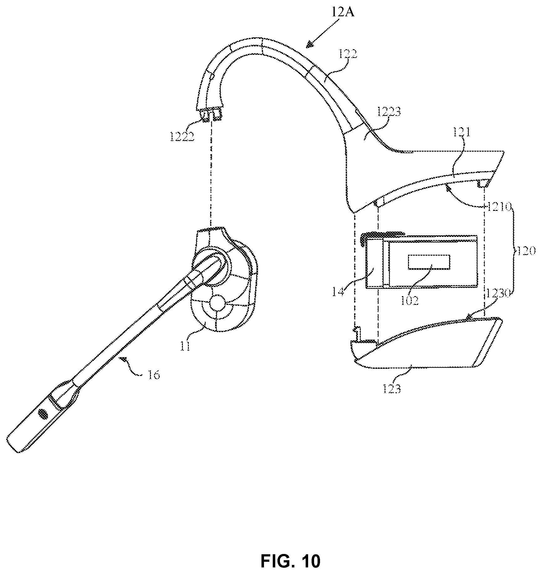 Patent US12101589 Figure 10 – Acoustic output apparatuses