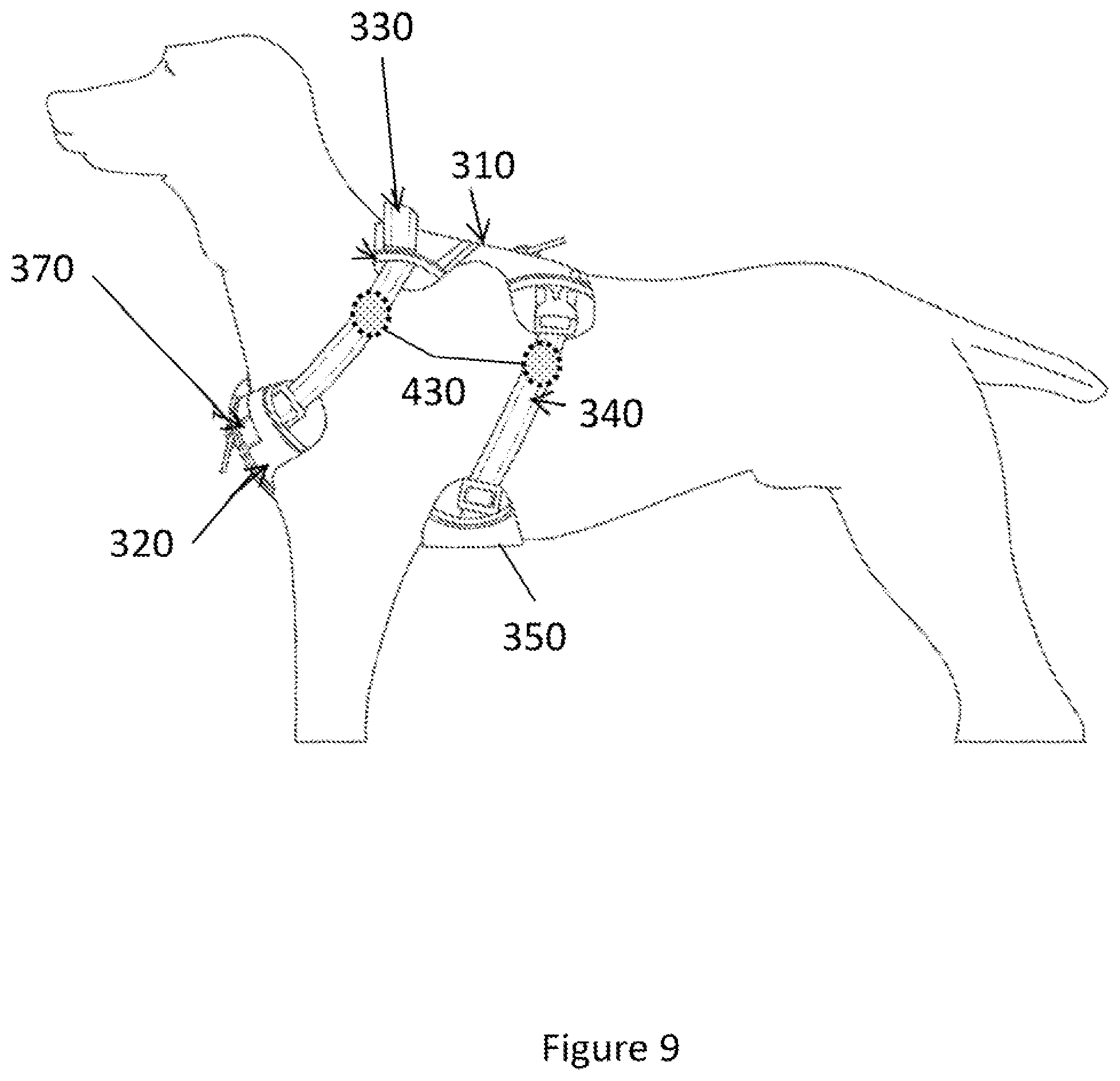 Patent US12101592 Figure 9 – Bone conduction hearing aid for canines