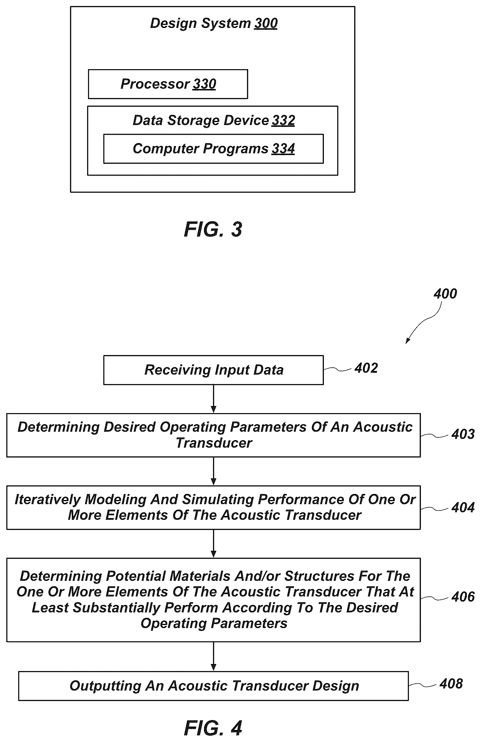Patent US12101594 Figure 4 – Acoustic transducers, methods of designing acoustic transducers, and methods of forming acoustic transducers