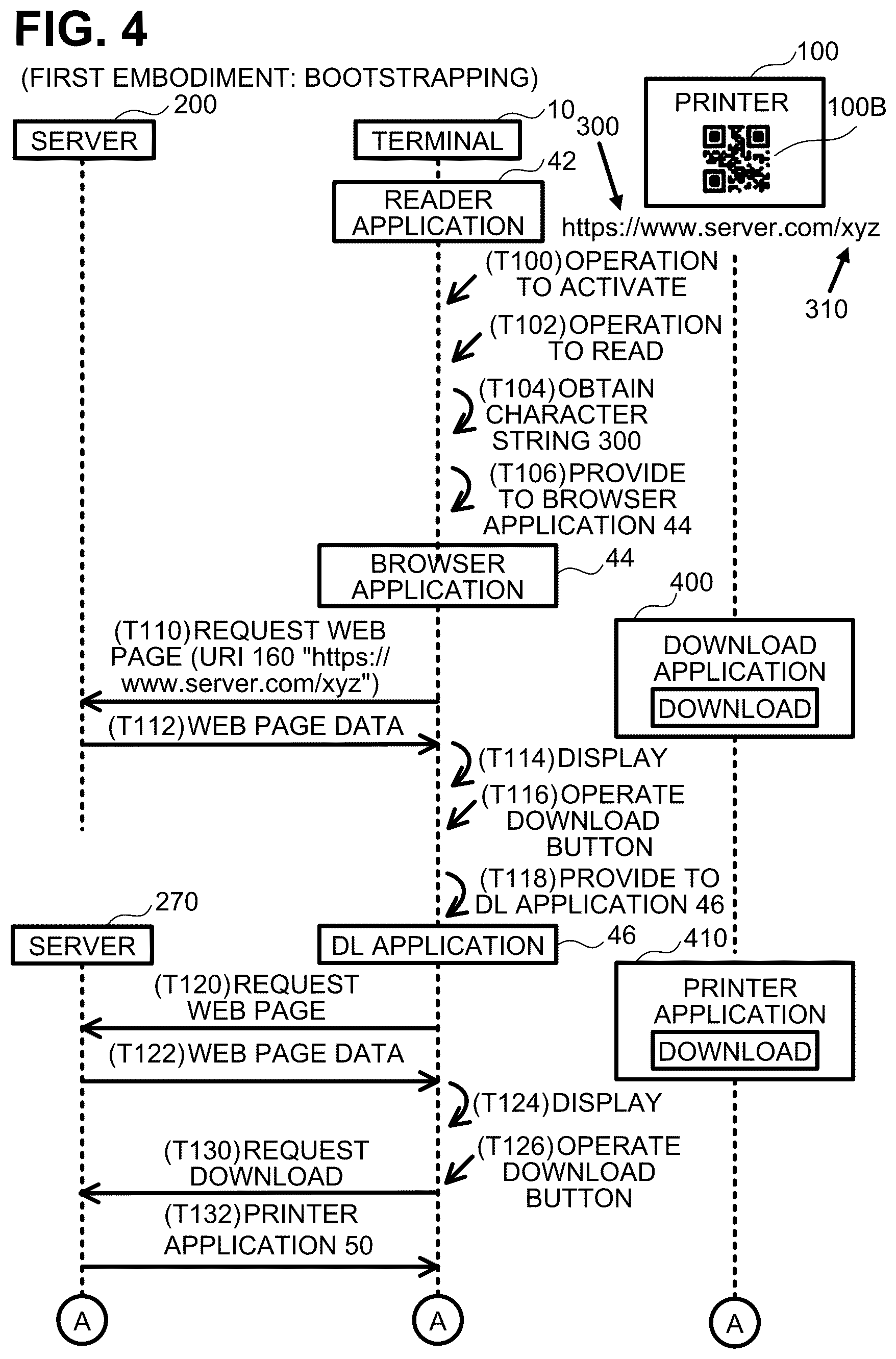 Patent US12101628 Figure 4 – Communication system, non-transitory computer-readable medium for terminal, and communication apparatus