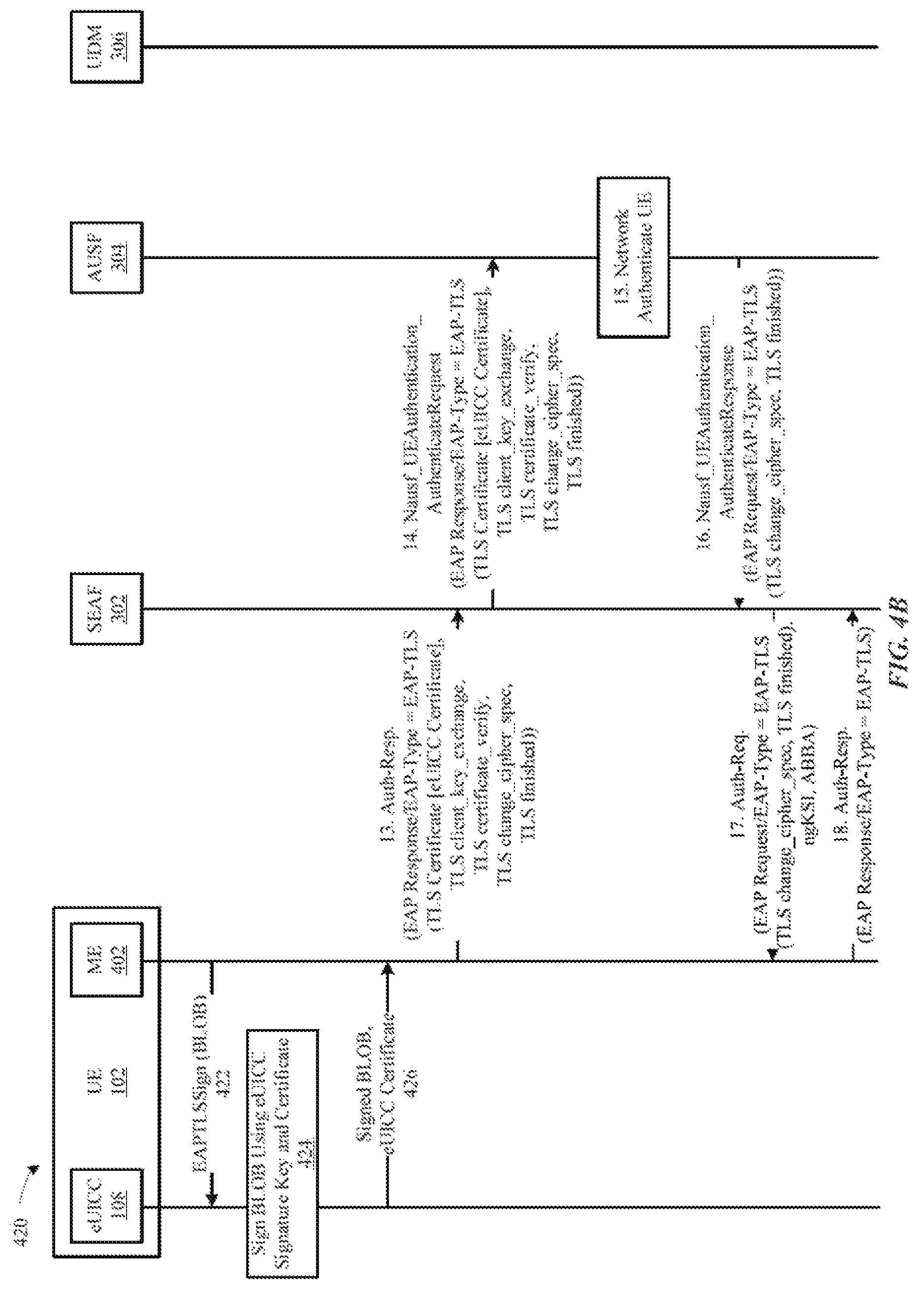 Patent US12101630 Figure 6 – Mobile device authentication without electronic subscriber identity module (eSIM) credentials