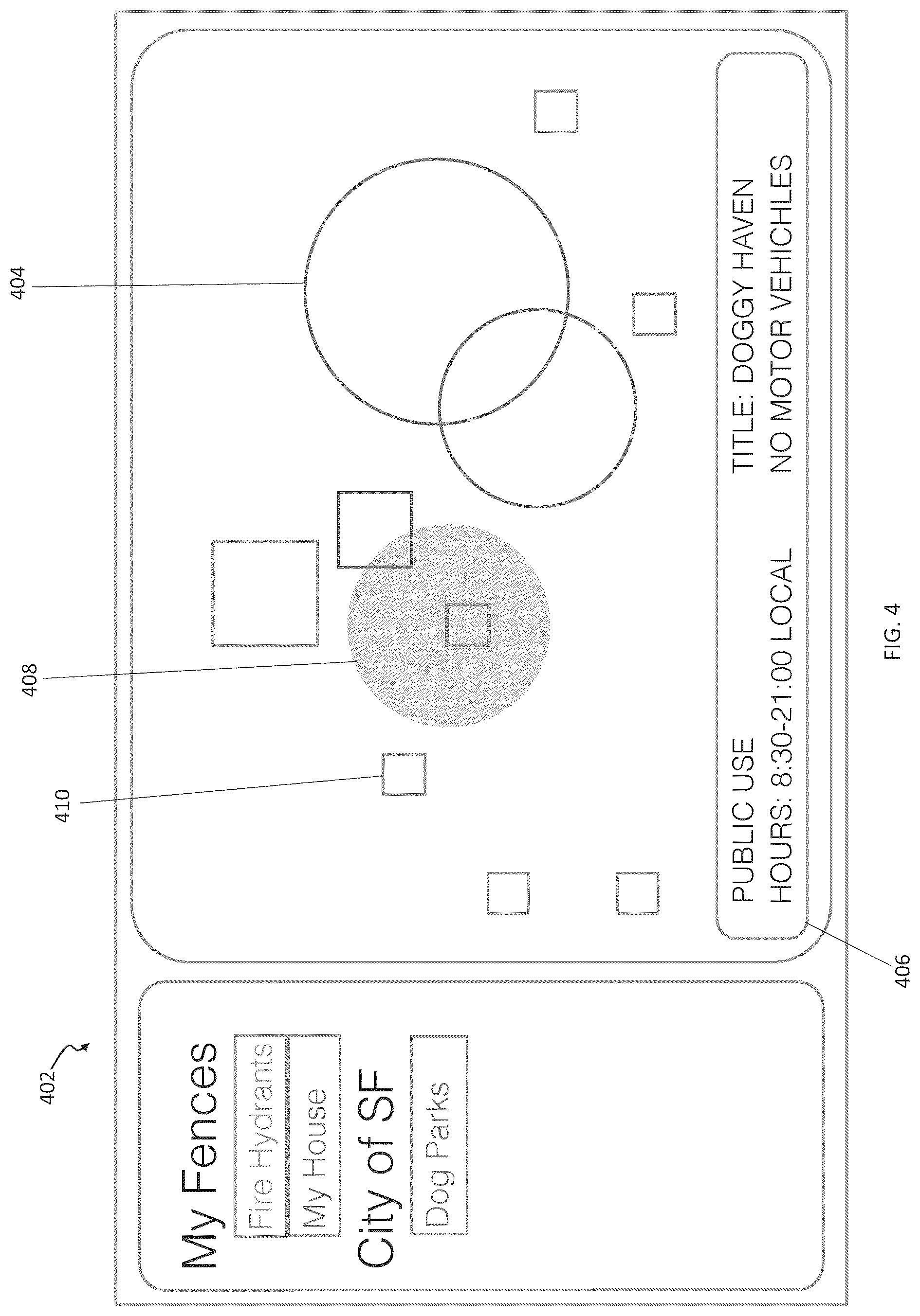 Patent US12101681 Figure 4 – Registration mapping toolkit for geofences