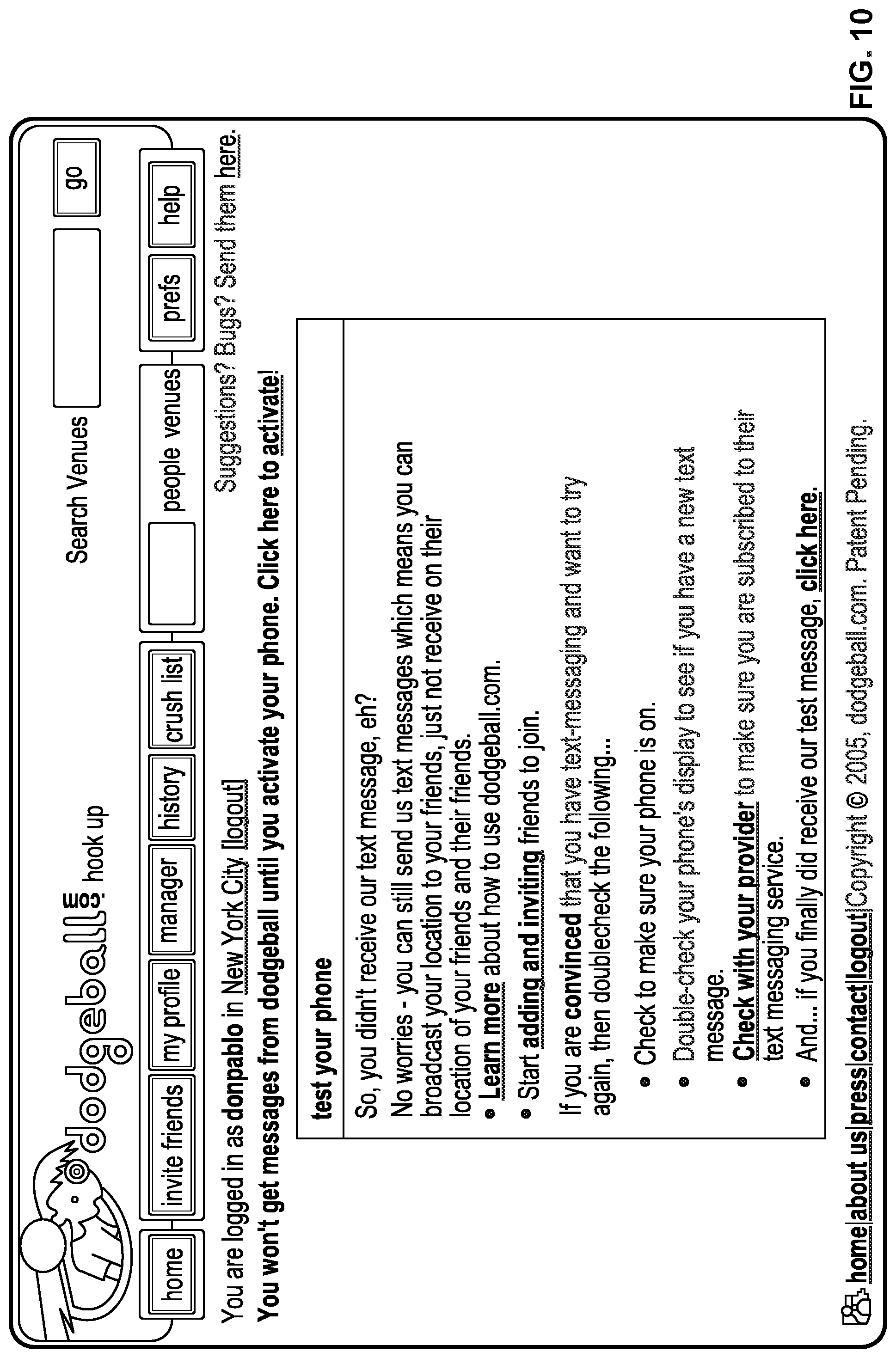 Patent US12101695 Figure 10 – Location-based social software for mobile devices