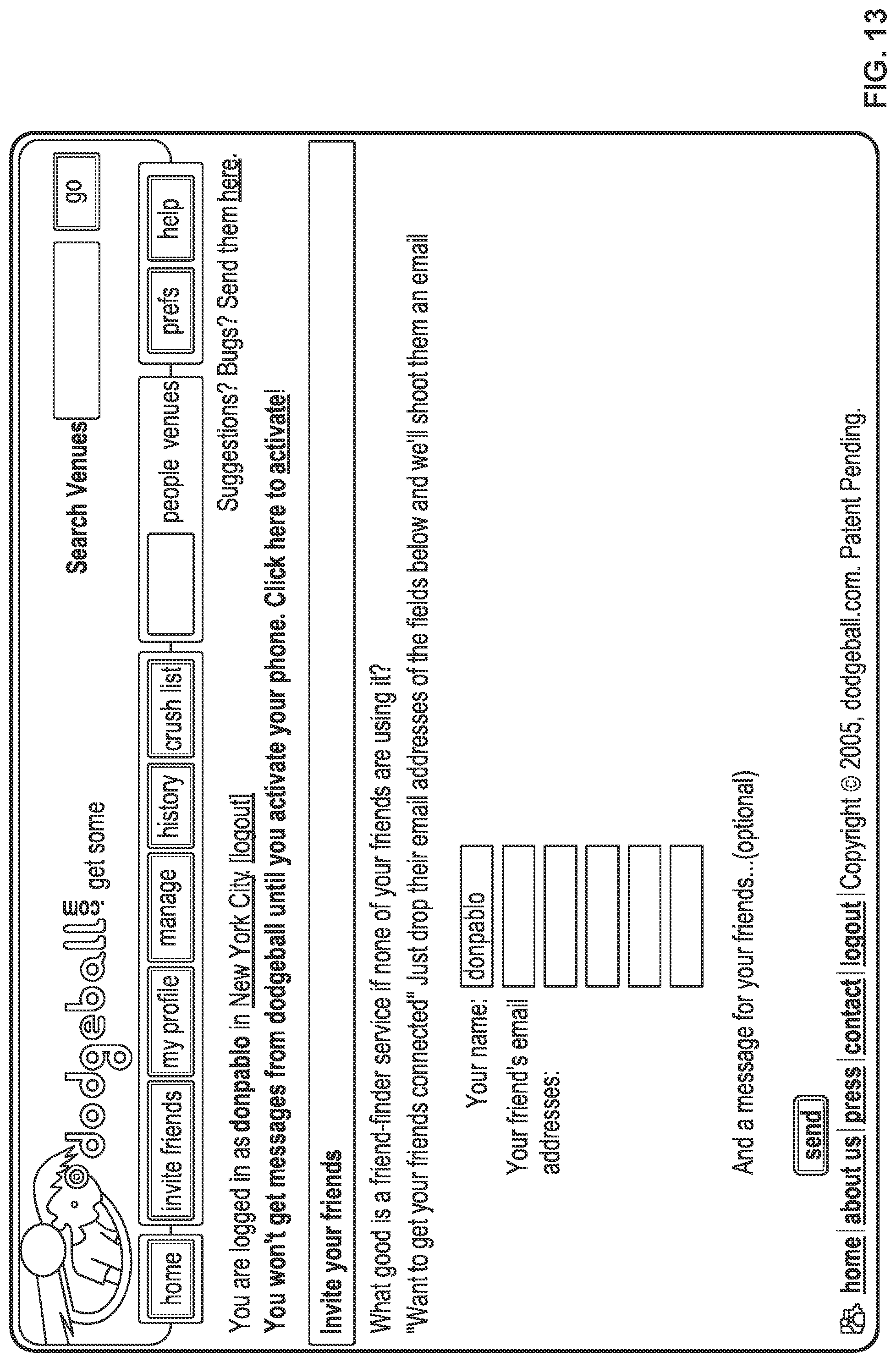 Patent US12101695 Figure 14 – Location-based social software for mobile devices