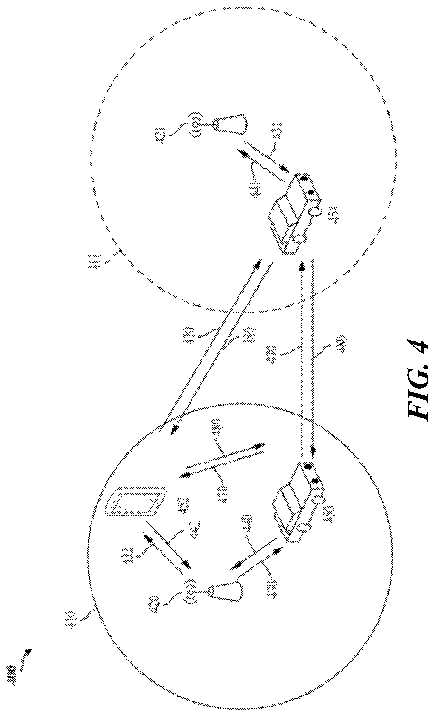 Patent US12101701 Figure 4 – Multi-static sensing network for assisting vehicle-to-everything (V2X) communication
