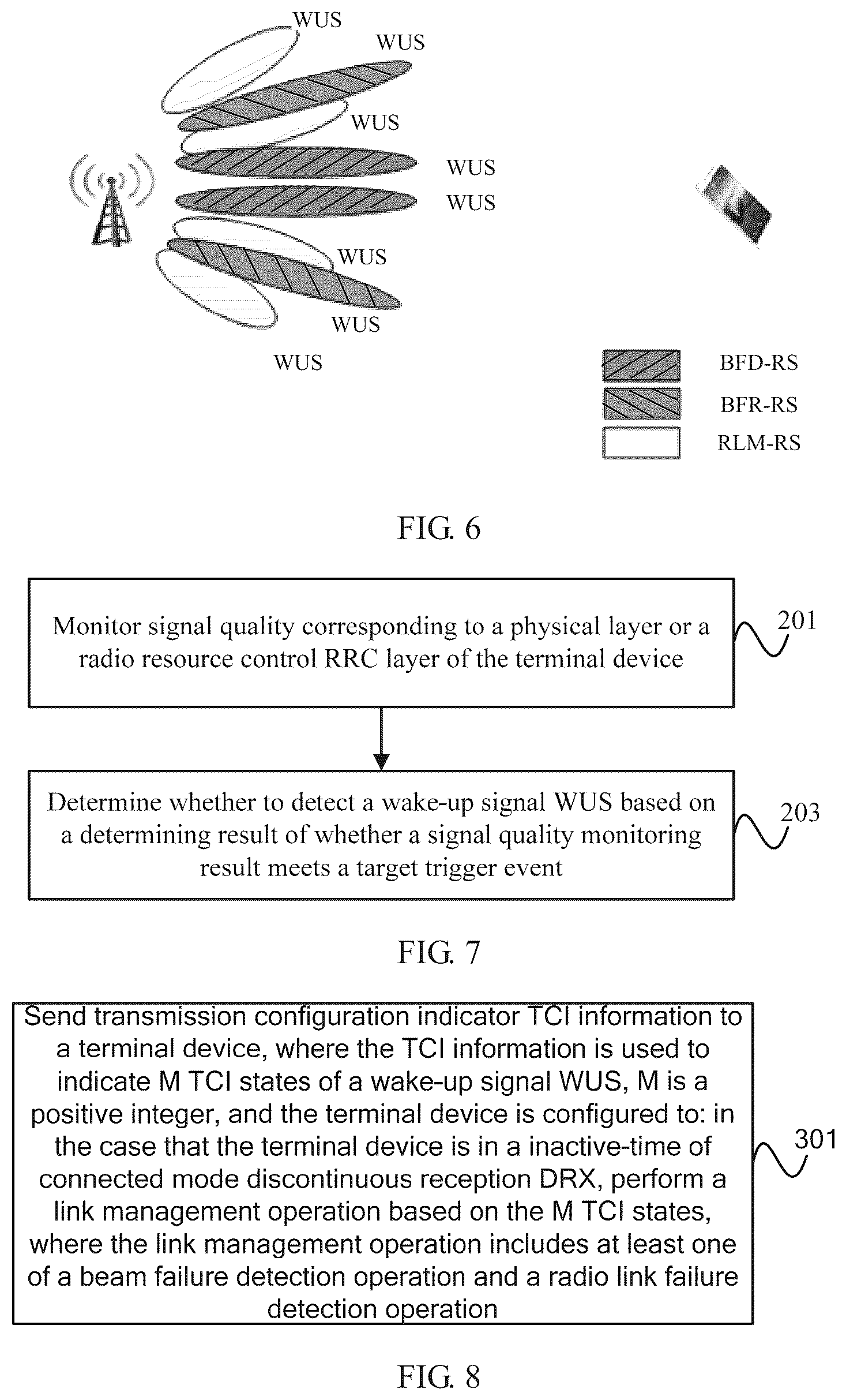 Patent US12101718 Figure 3 – Link management method, wake-up signal detection method, terminal device and network device