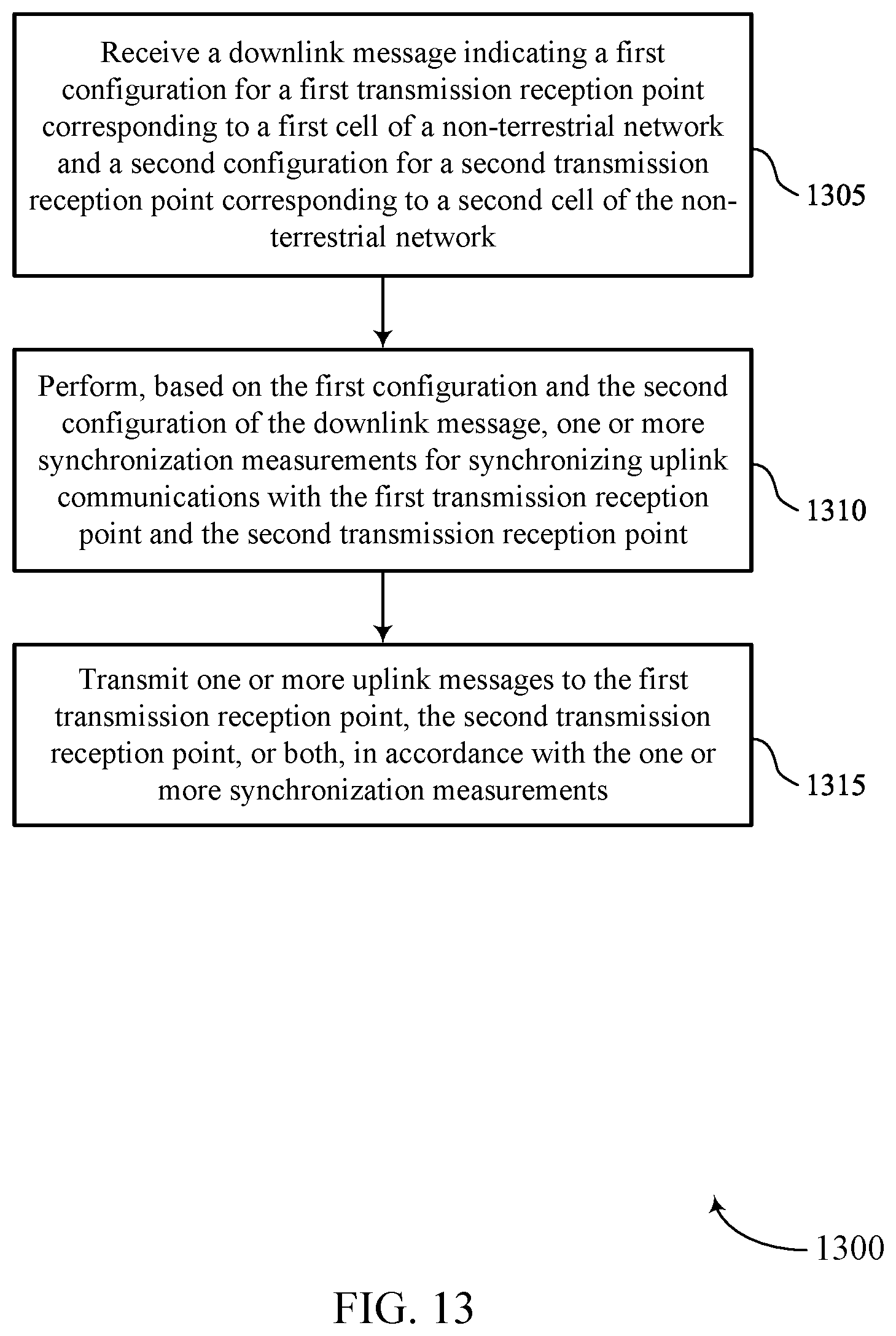 Patent US12101726 Figure 13 – Synchronization for multi-transmission reception point communications in non-terrestrial networks