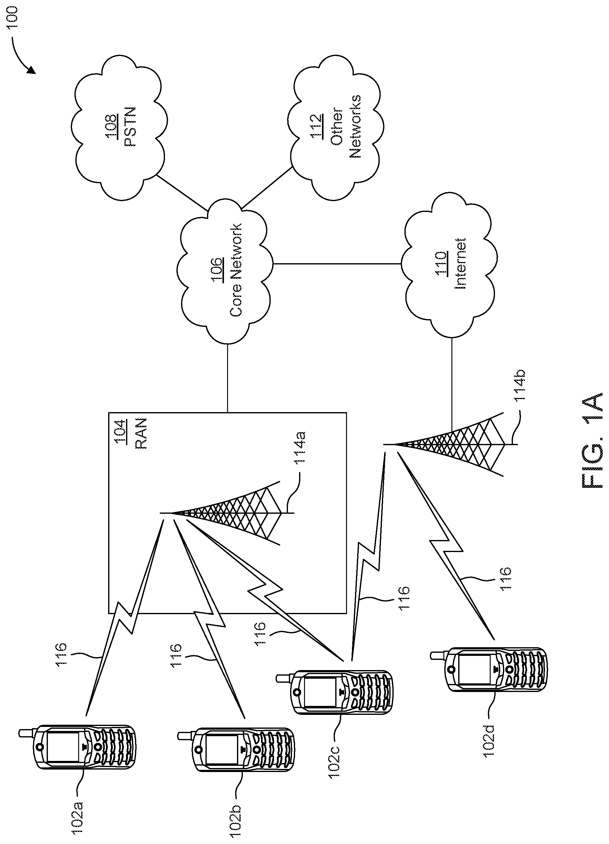 Patent US12101739 — Paging method for WTRU with multiple USIMS — Figure 1