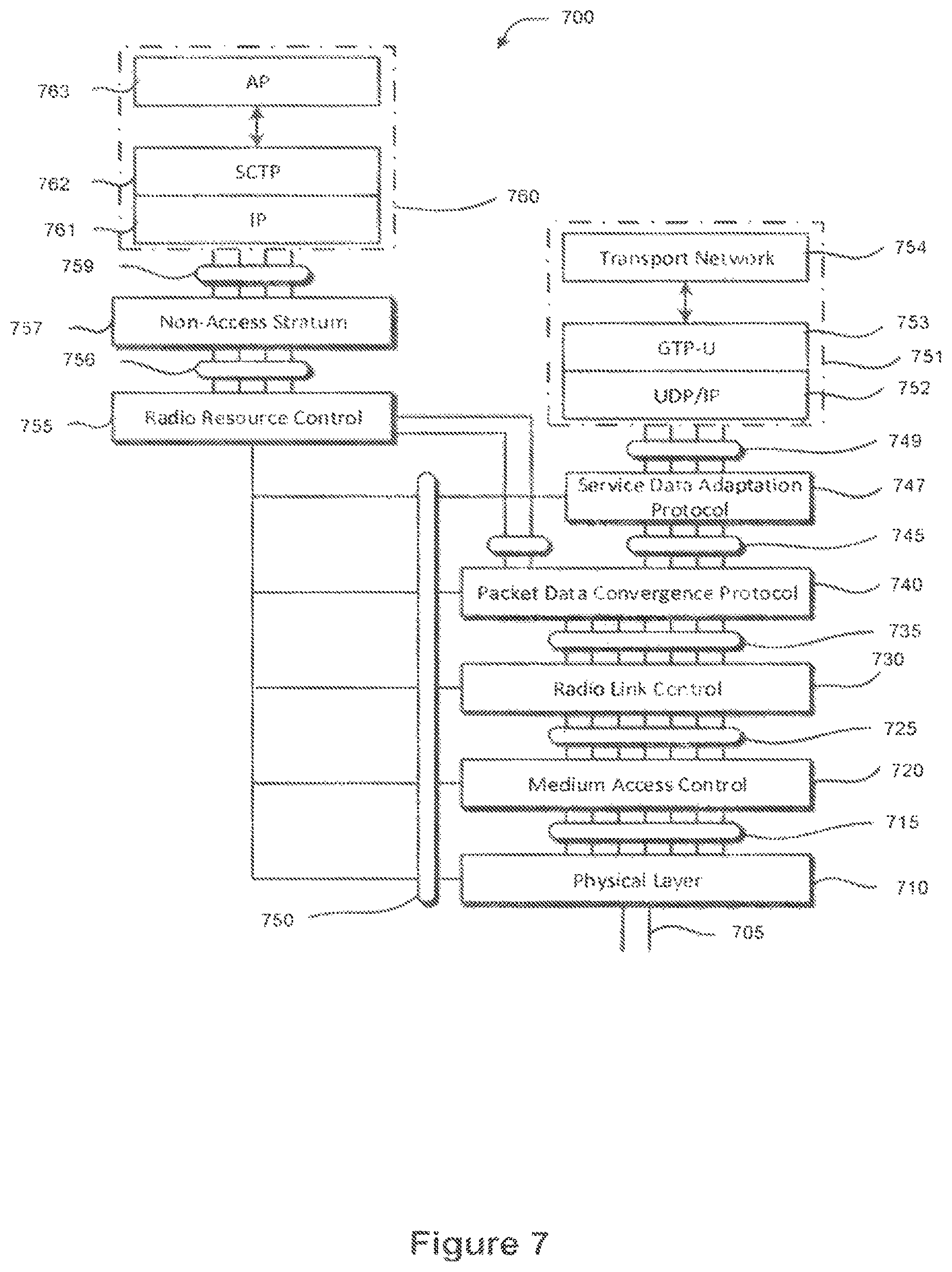Patent US12101763 Figure 7 – Intra-UE multiplexing in new radio systems