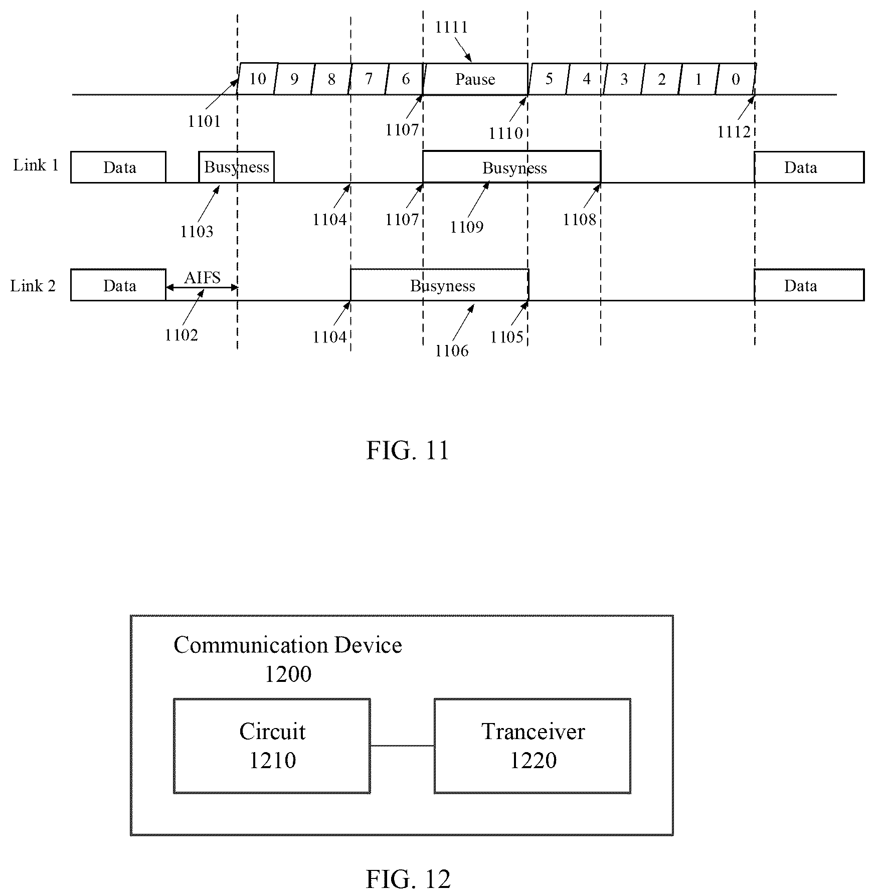 Patent US12101827 Figure 8 – Backoff counting method in a non-simultaneous transmit and receive (NSTR) operation mode