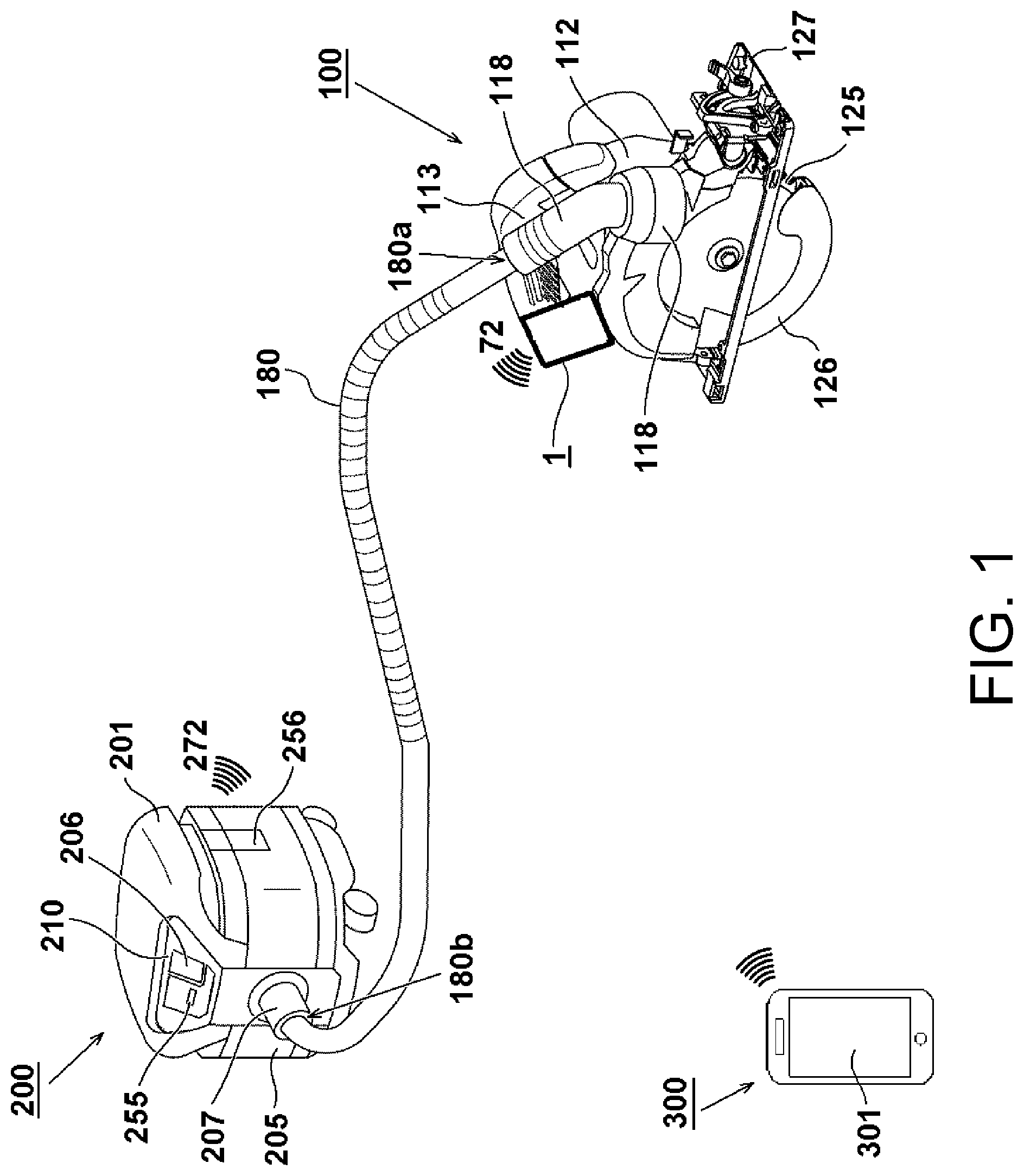 Patent US12101830 Figure 1 – Battery pack and electric device system