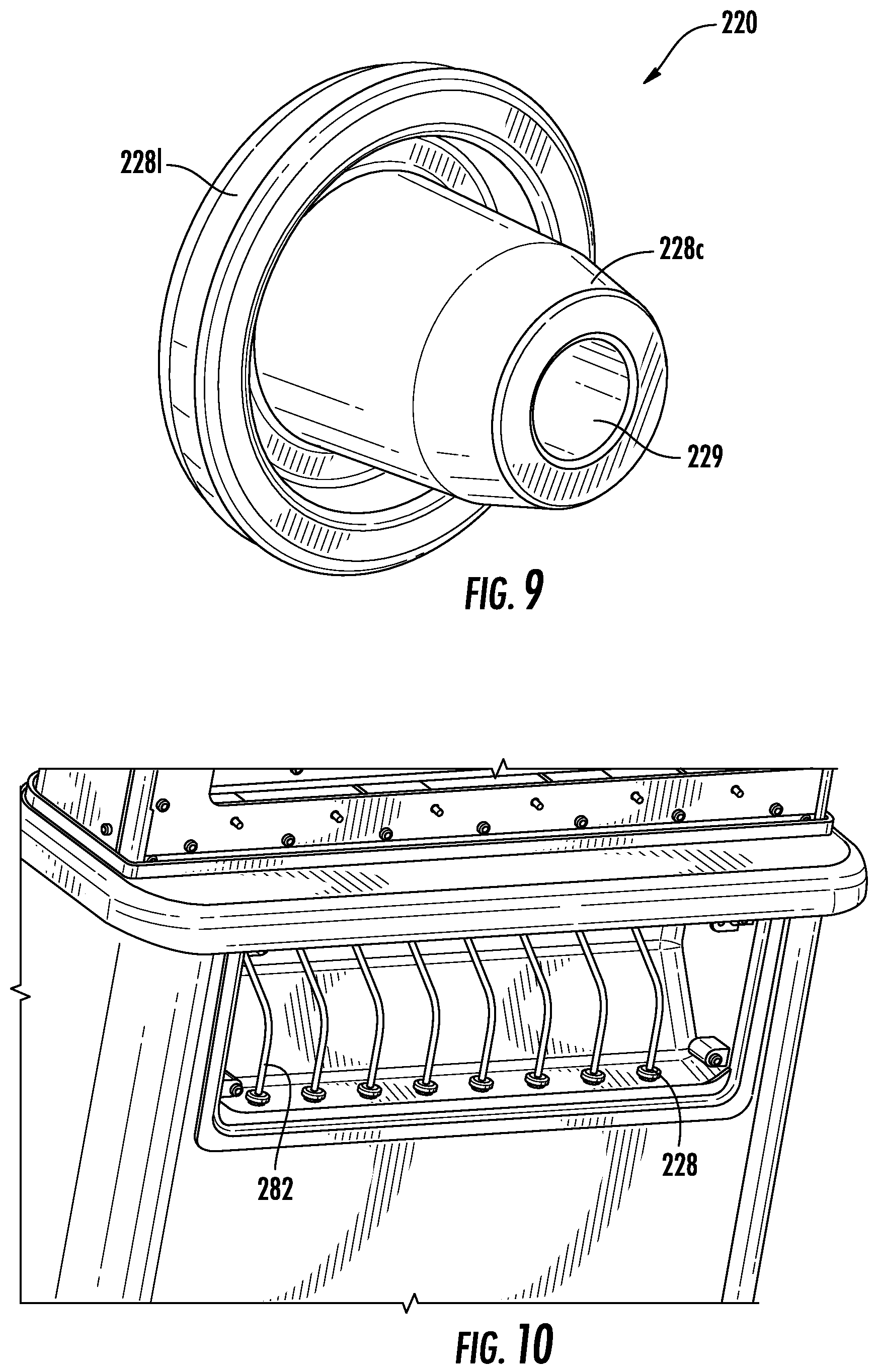 Patent US12101853 Figure 5 – Base station antenna units having arrays spanning multiple antennas that are connected by jumper cables