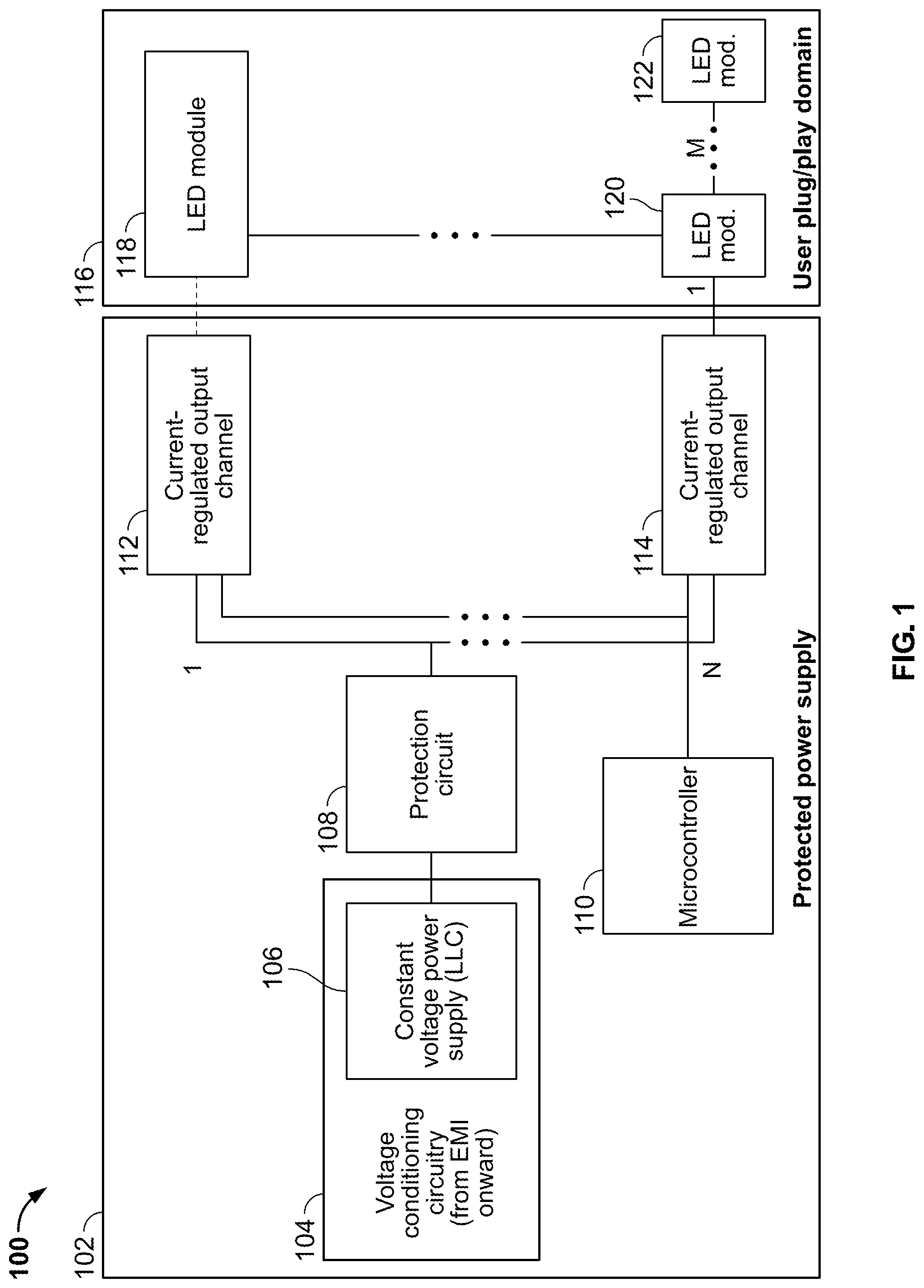 Patent US12101855 — Power supply — Figure 1