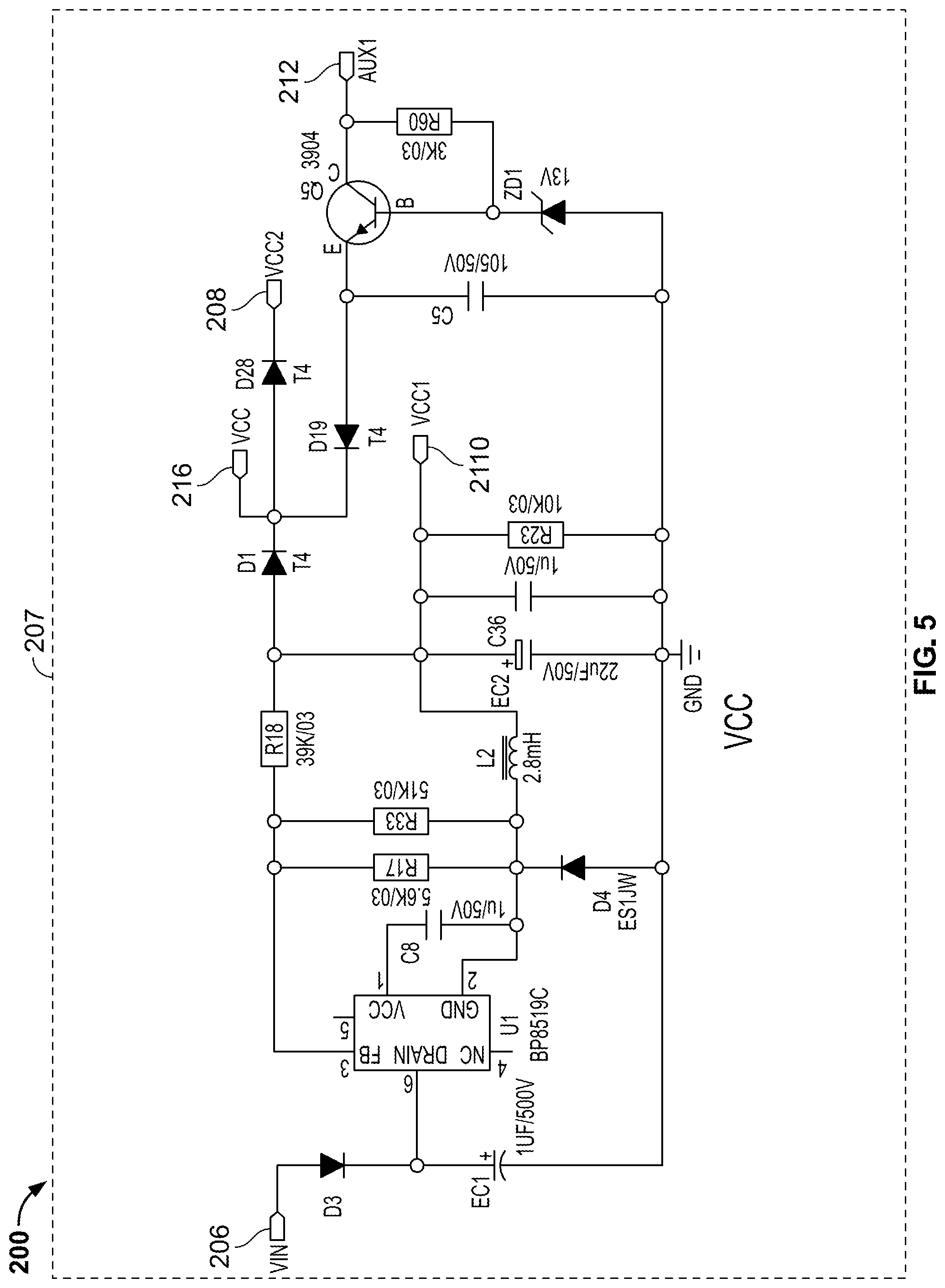 Patent US12101855 Figure 7 – Power supply