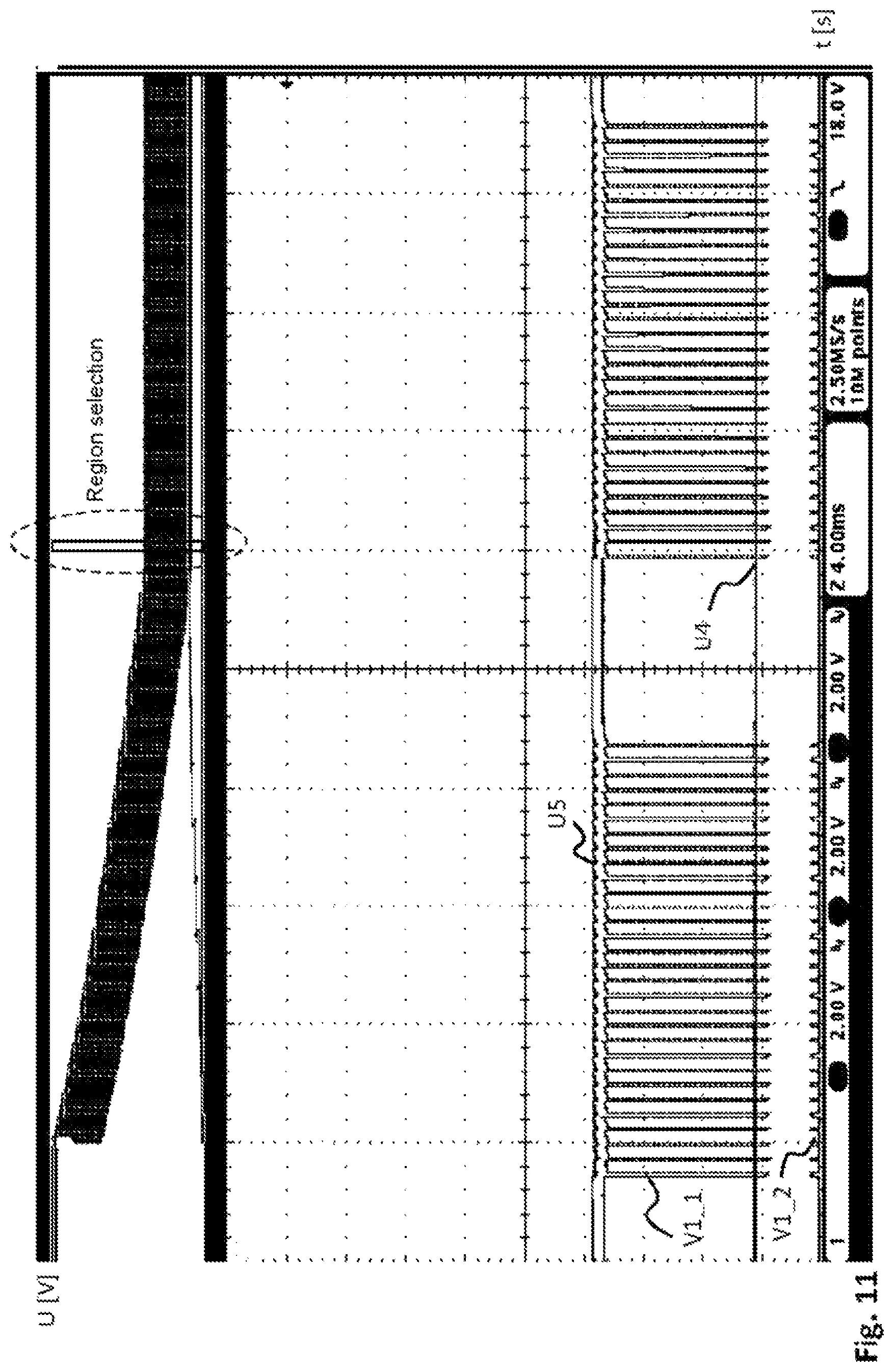 Patent US12101857 Figure 11 – Light source driver circuit, optical measuring device comprising the light source driver circuit, device for checking value documents, and method for operating a light source load by means of the light source driver circuit