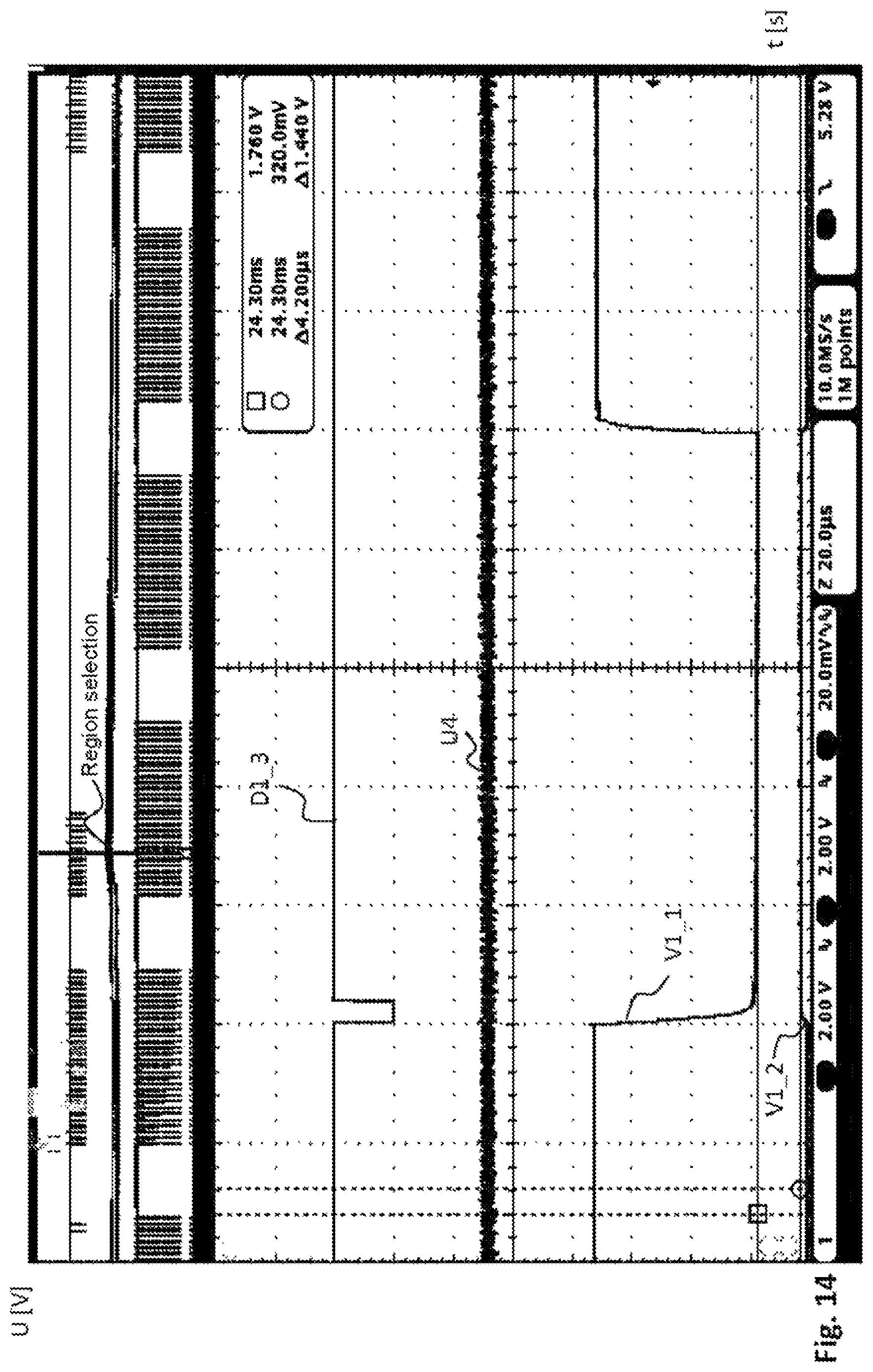 Patent US12101857 Figure 14 – Light source driver circuit, optical measuring device comprising the light source driver circuit, device for checking value documents, and method for operating a light source load by means of the light source driver circuit
