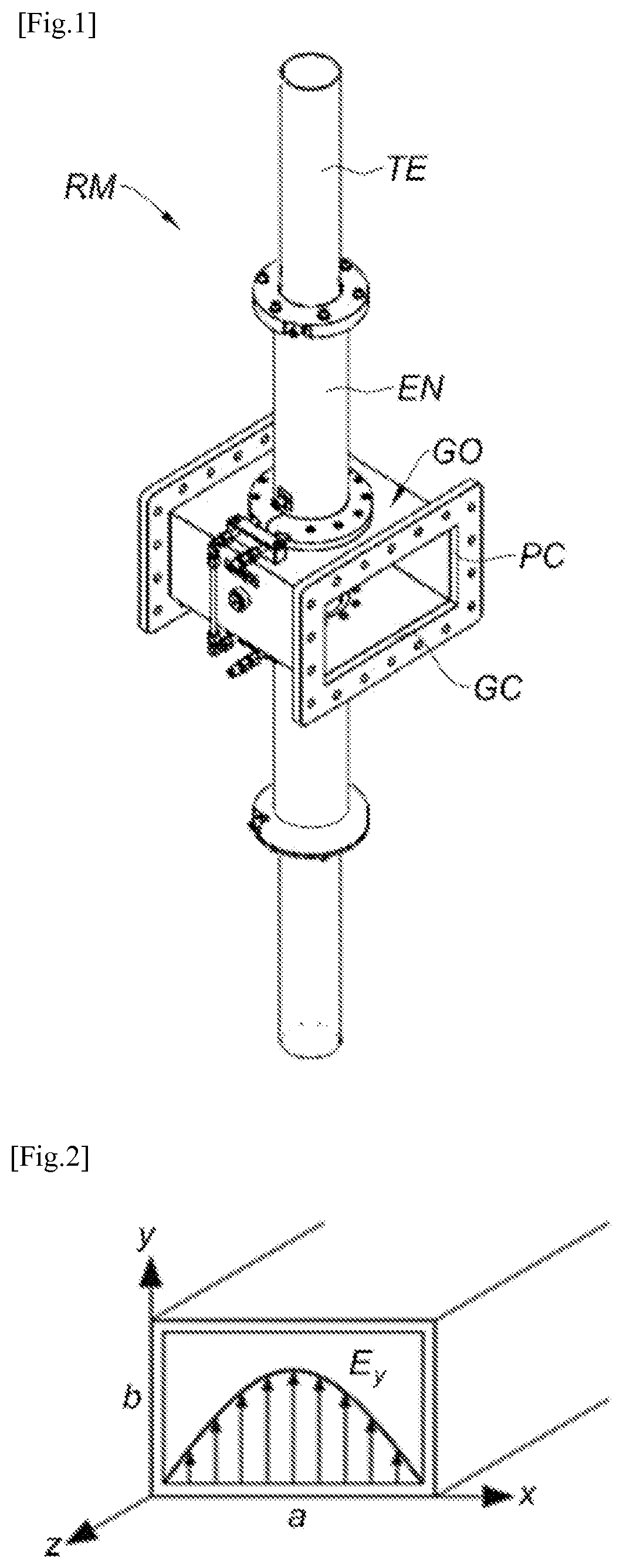 Patent US12101867 — Microwave reactor for continuous treatment by microwaves of a flowing fluid medium — Figure 1