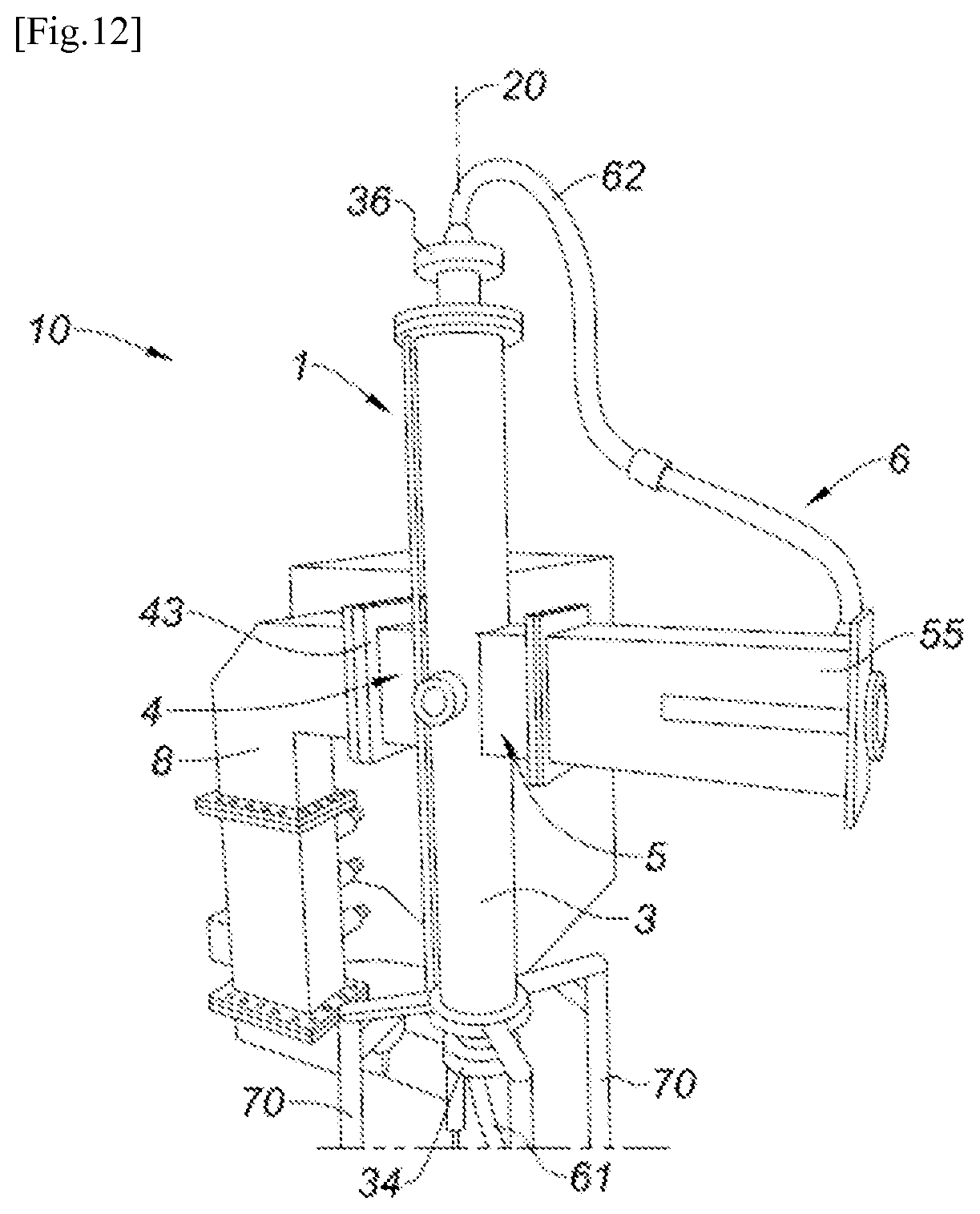 Patent US12101867 Figure 9 – Microwave reactor for continuous treatment by microwaves of a flowing fluid medium
