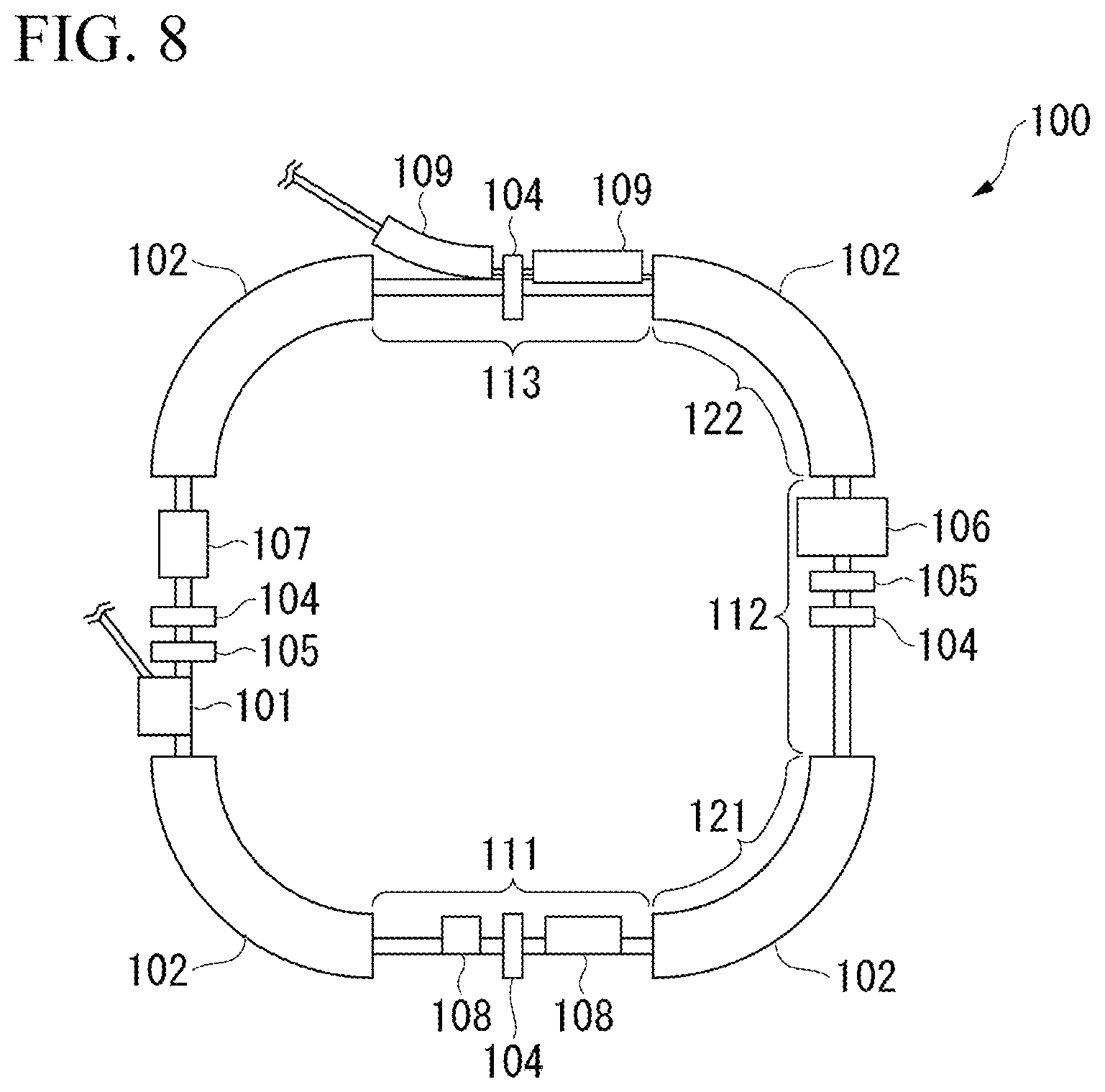 Patent US12101869 Figure 7 – Particle accelerator and particle beam therapy apparatus