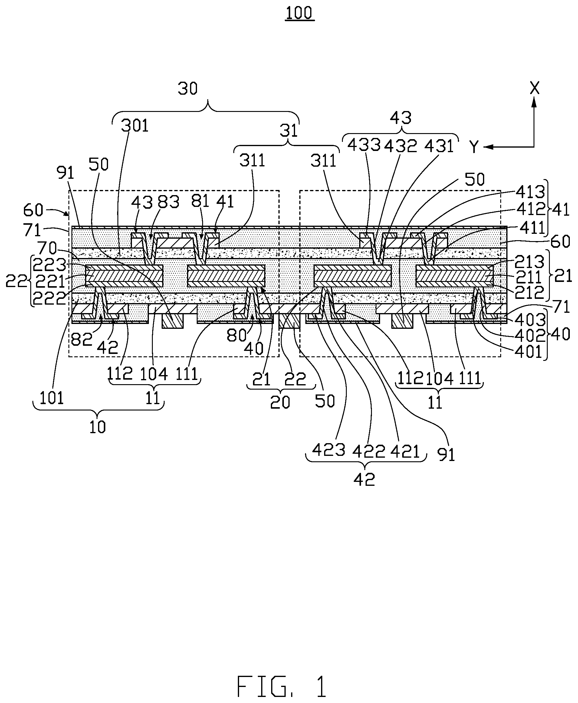 Patent US12101871 Figure 1 – Circuit board using thermocouple to dissipate generated heat and method for manufacturing the same