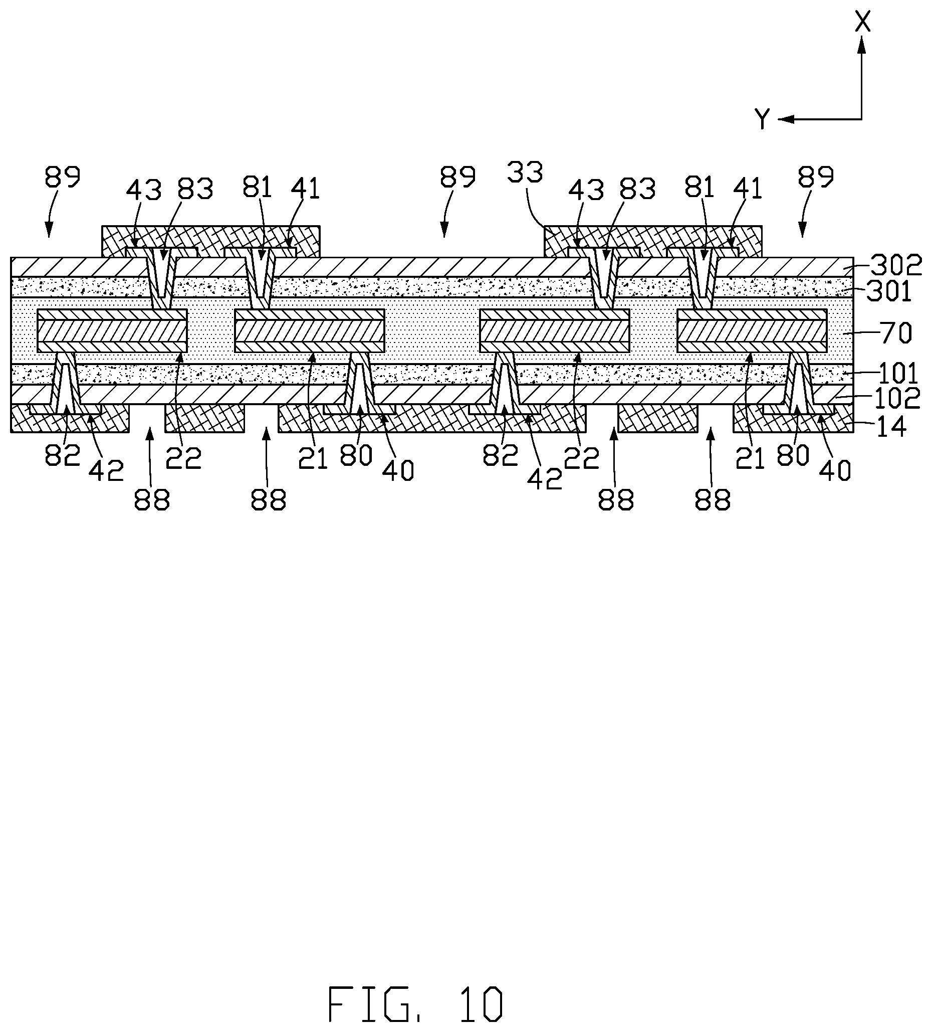 Patent US12101871 Figure 10 – Circuit board using thermocouple to dissipate generated heat and method for manufacturing the same