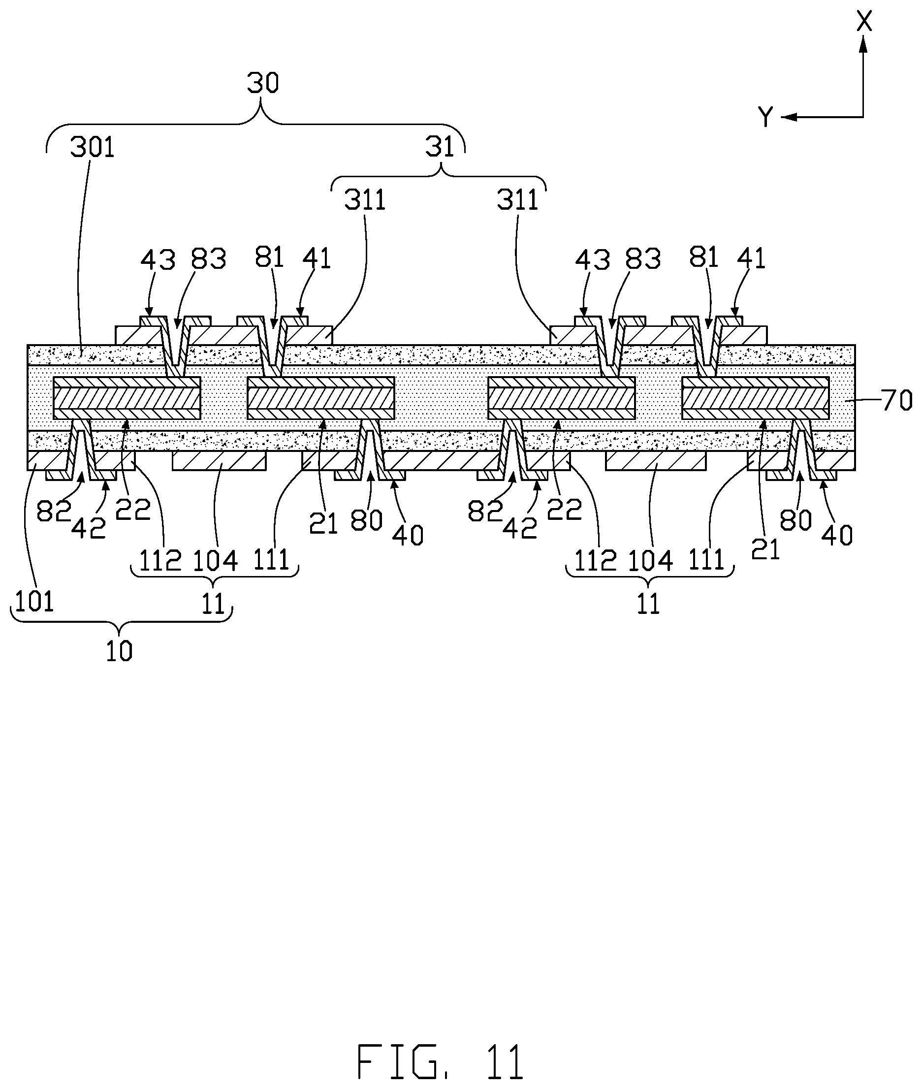Patent US12101871 Figure 11 – Circuit board using thermocouple to dissipate generated heat and method for manufacturing the same