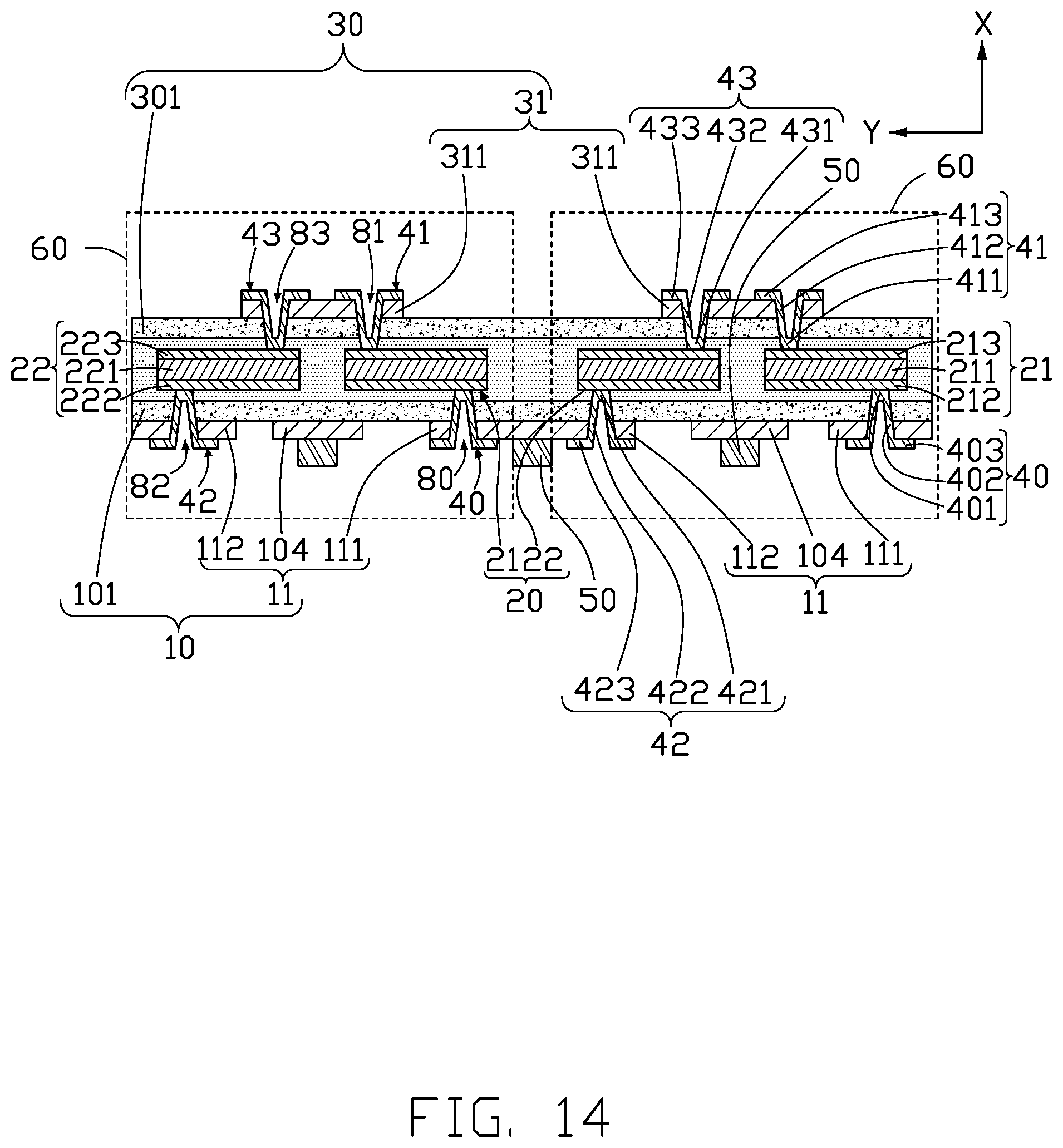 Patent US12101871 Figure 14 – Circuit board using thermocouple to dissipate generated heat and method for manufacturing the same