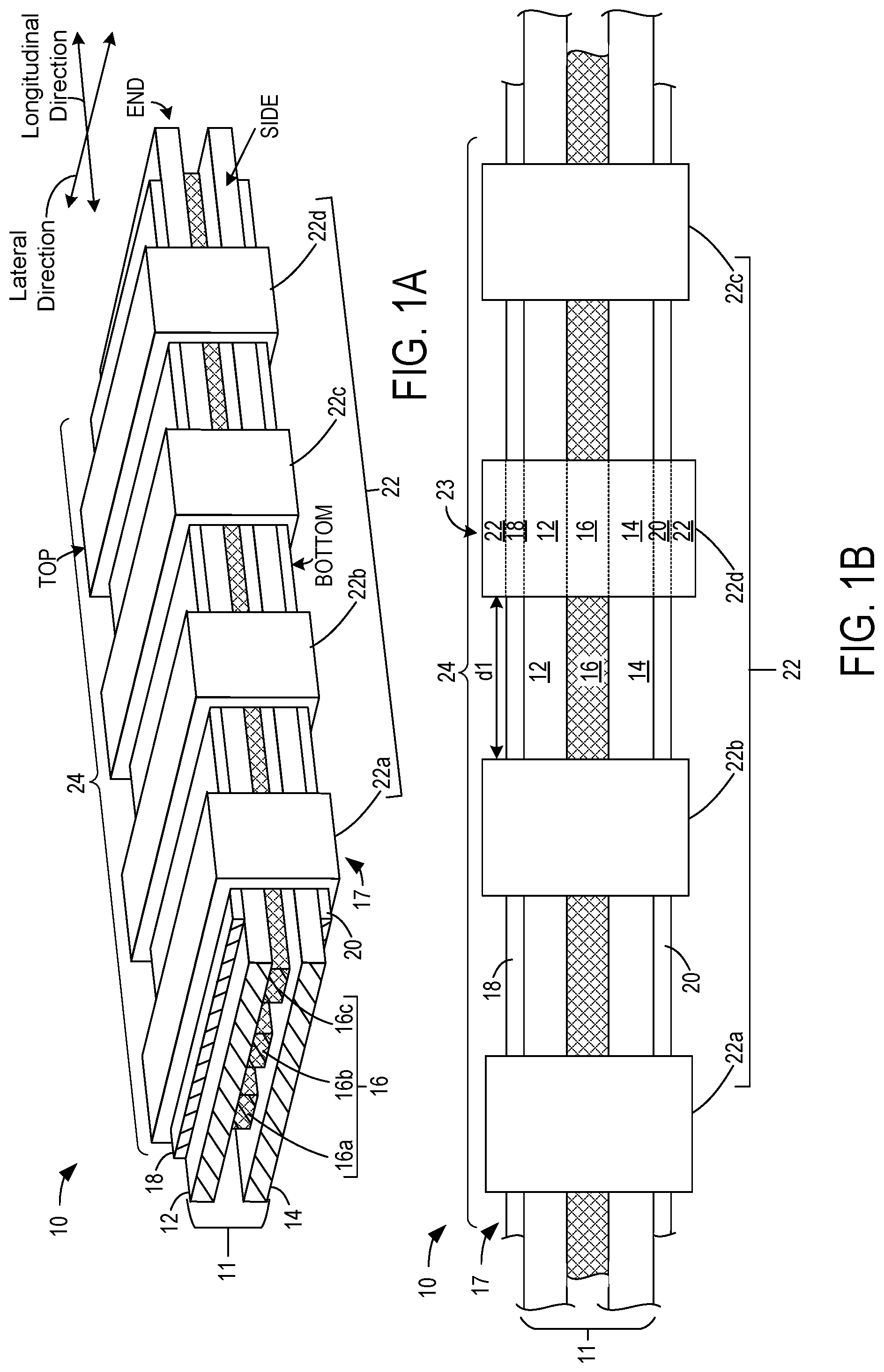 Patent US12101873 Figure 1 – Flexible printed circuit cable assembly with electromagnetic shielding