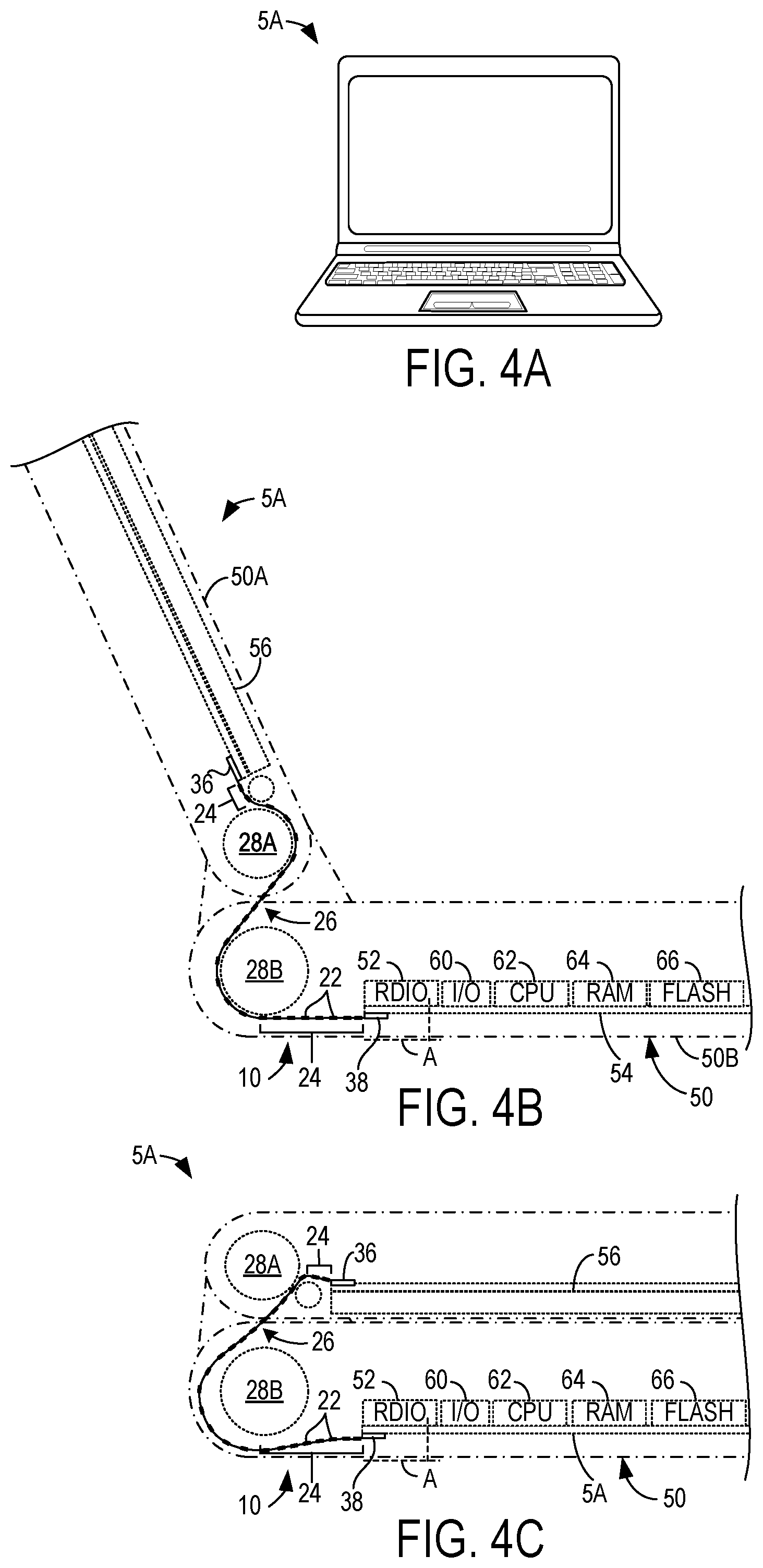 Patent US12101873 Figure 4 – Flexible printed circuit cable assembly with electromagnetic shielding